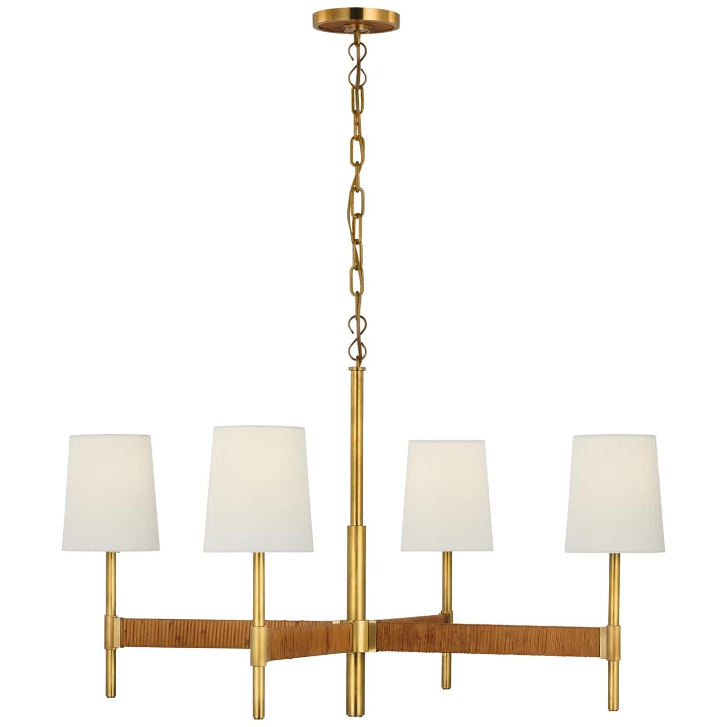 Suzanne Kasler Elle 36 Inch 4 Light LED Chandelier by Visual Comfort Signature Collection
