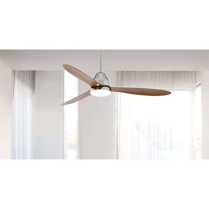Whitehaven 56 Inch Ceiling Fan with Light Kit by Beacon Lighting