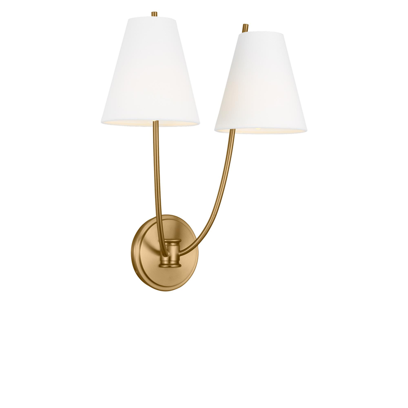 Chapman & Myers Marina 18 Inch 2 Light Wall Sconce by Visual Comfort Studio