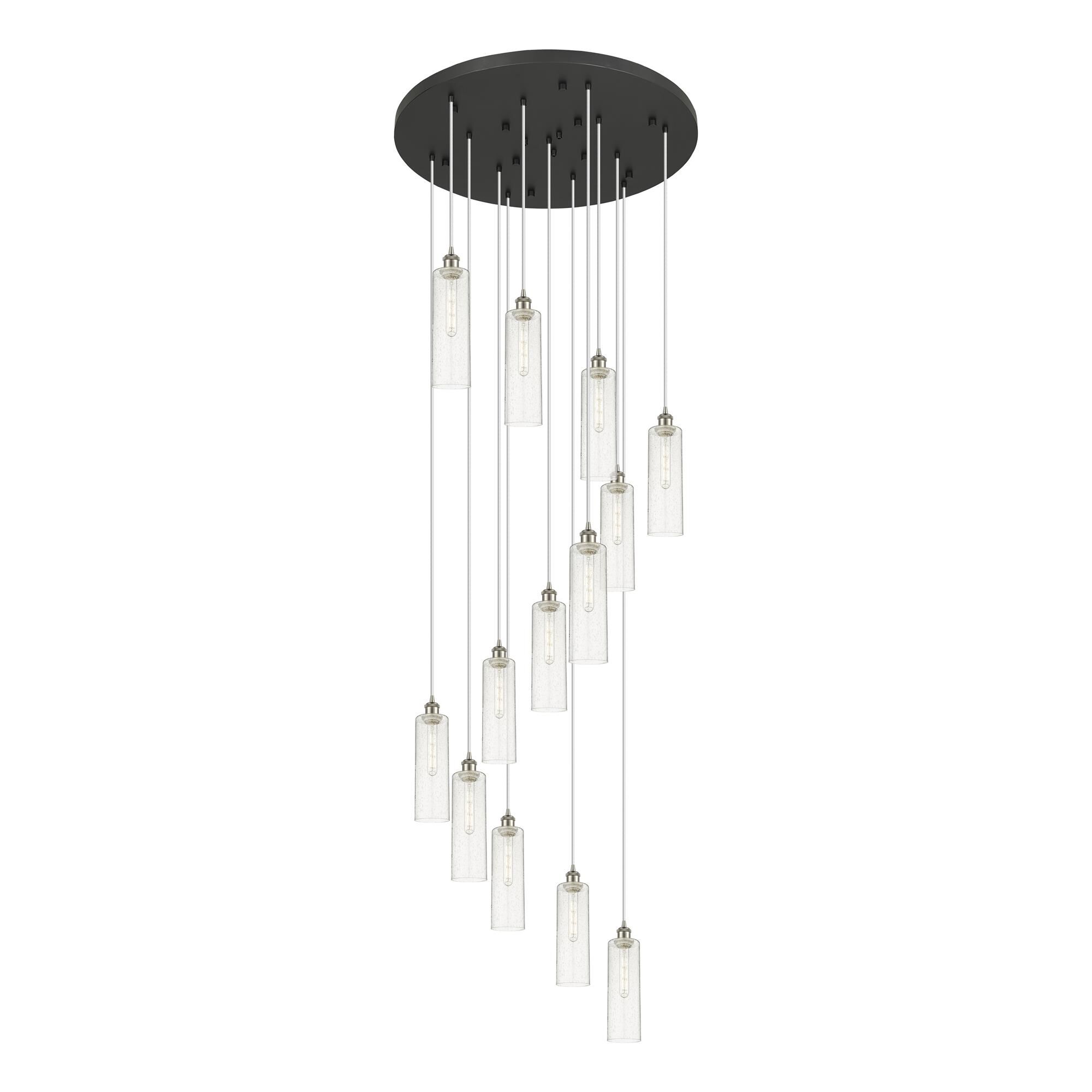 Shown in Satin Nickel finish and Seedy shade