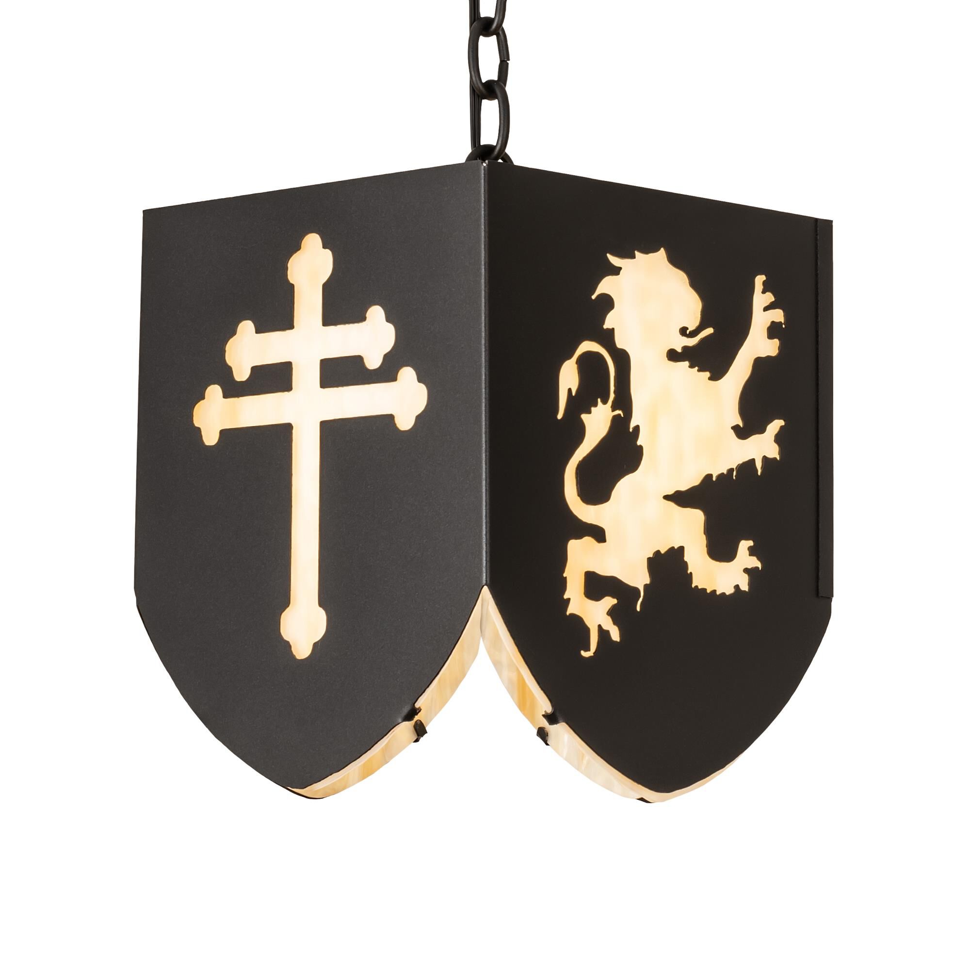 Meyda Lighting Lions And Cross 14 Inch Mini Pendant