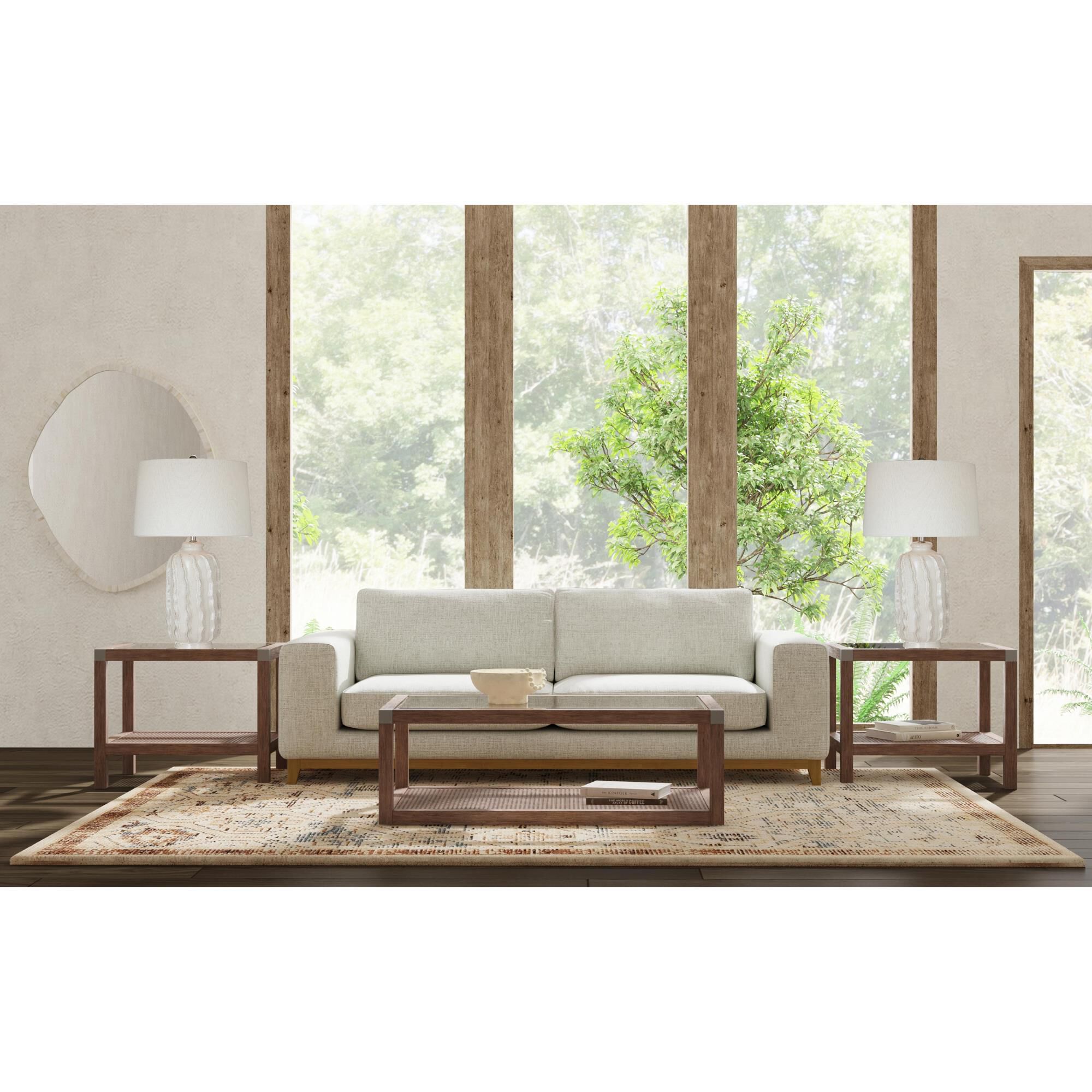 Calum 50 Inch Coffee Table by Bassett Mirror Company