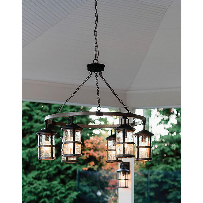 Lakehouse 32 Inch Tall 6 Light LED Outdoor Hanging Lantern by Hinkley Lighting