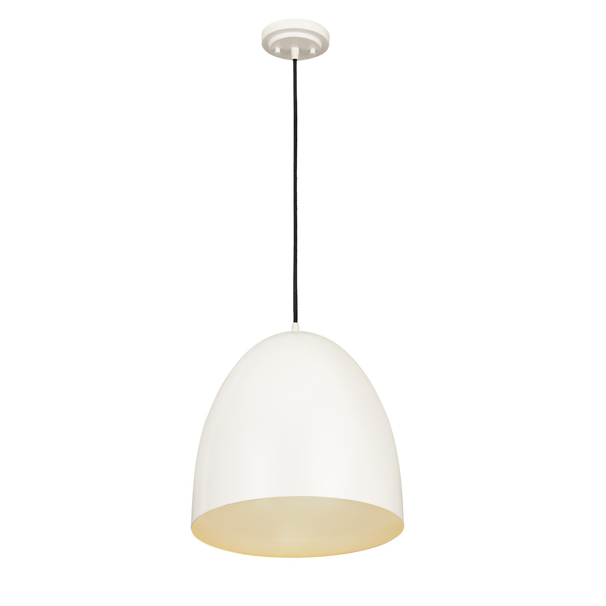 Shown in Matte White finish and Iron glass and Iron shade