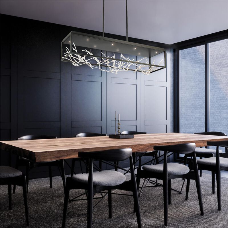 Aerie Medium Linear Chandelier by Eurofase Lighting
