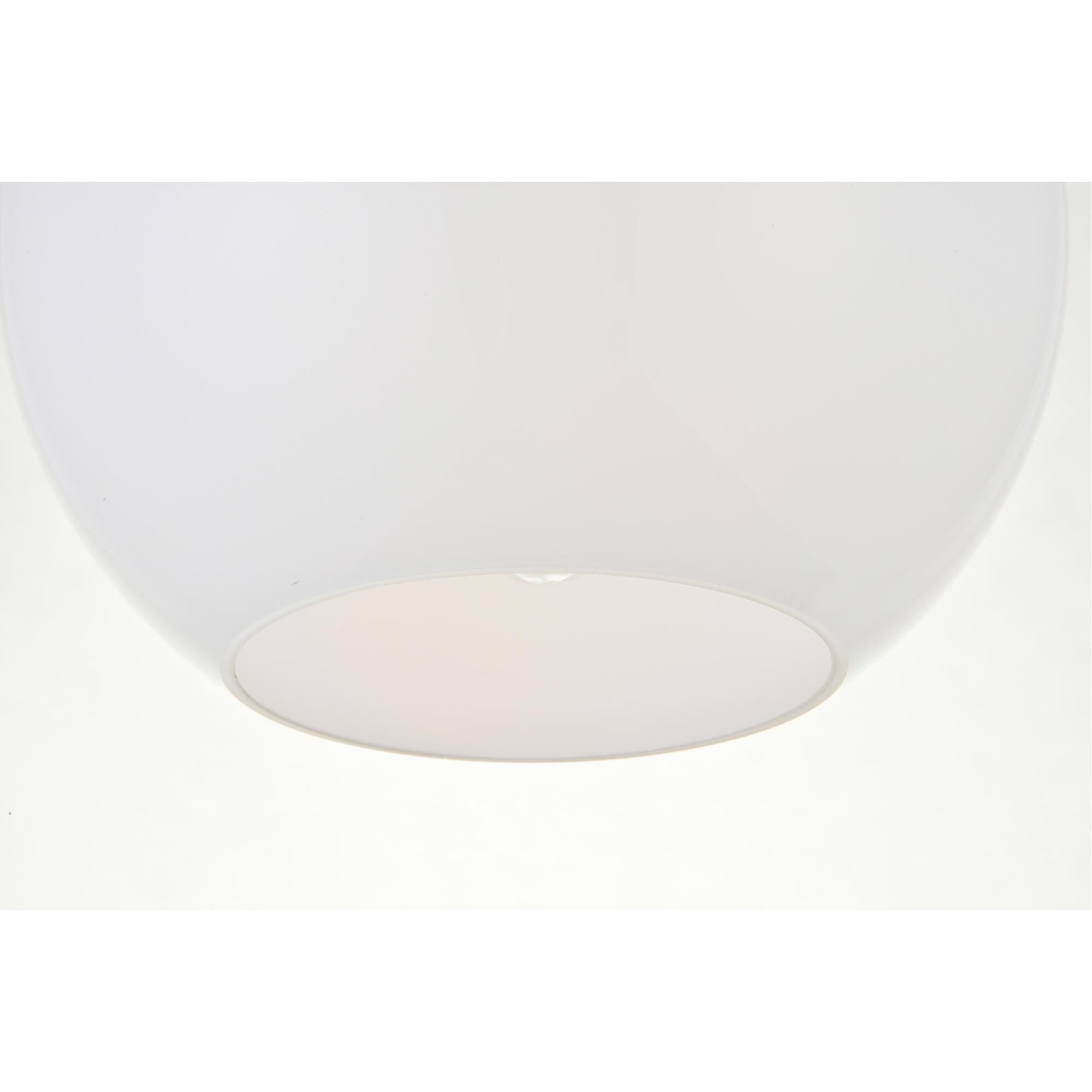 Baxter 8 Inch Semi Flush Mount by Elegant Lighting