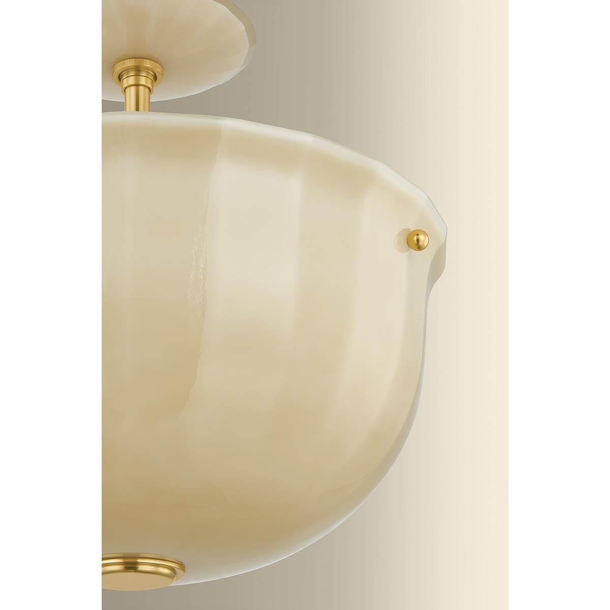 Nevins 14 Inch Semi Flush Mount by Hudson Valley Lighting