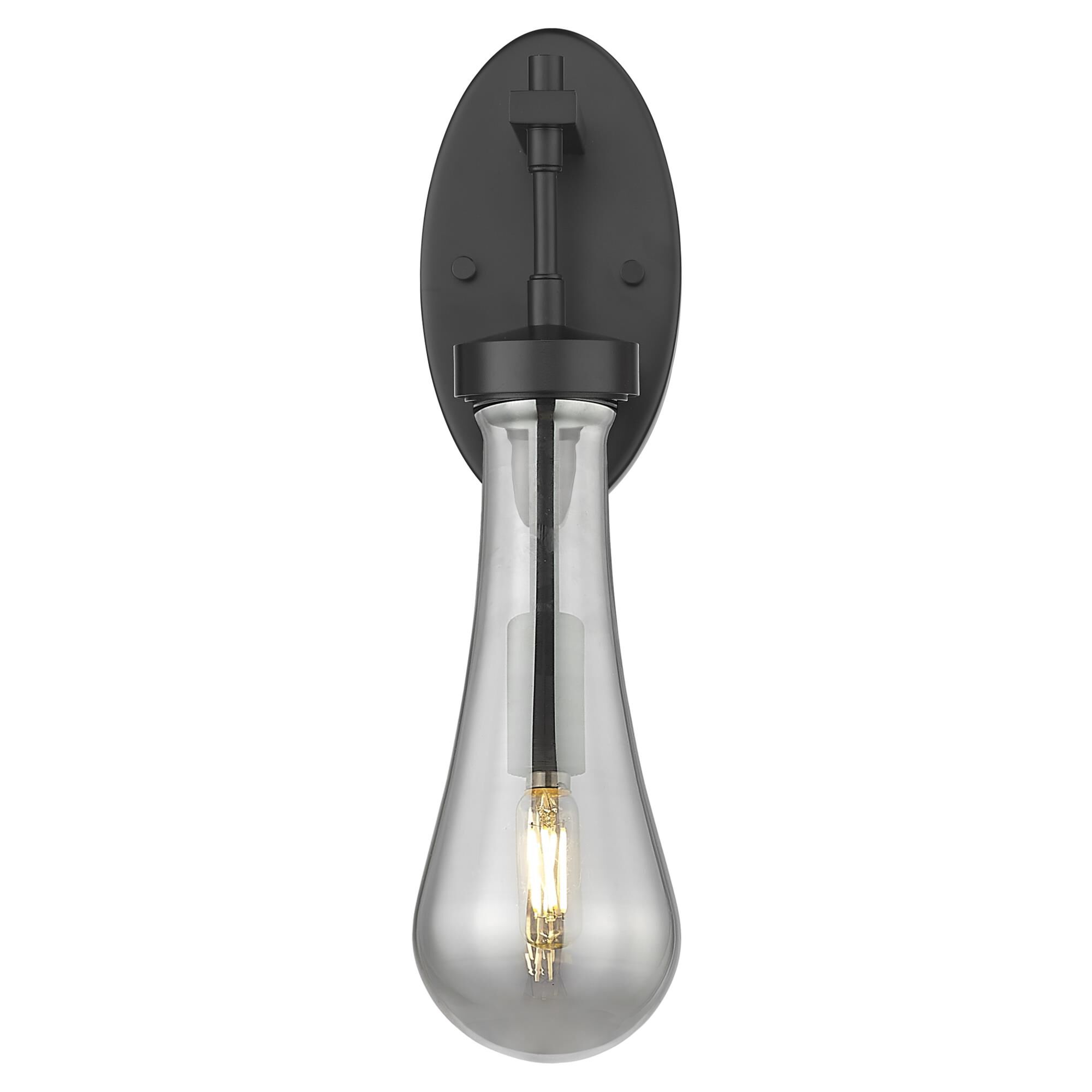 Shown in Matte Black finish and Light Smoke glass