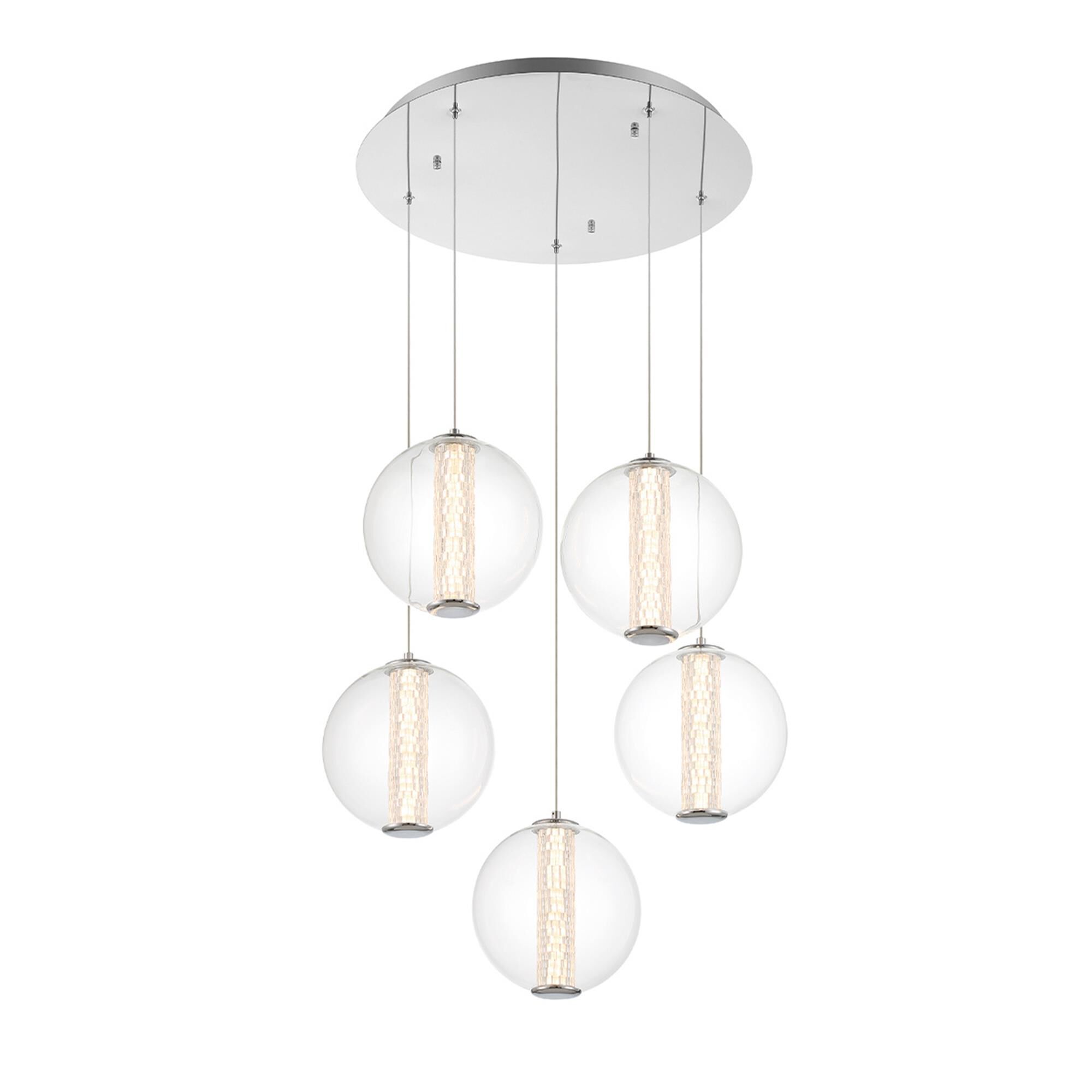 Atomo 26 Inch 5 Light Multi Light Pendant,