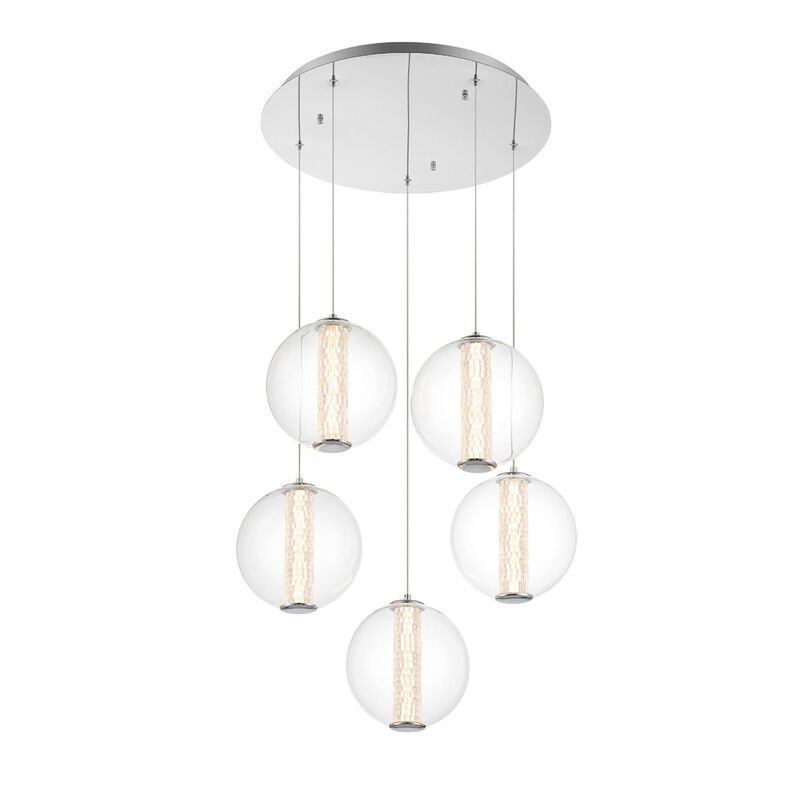 Atomo 26 Inch 5 Light Multi Light Pendant by Eurofase Lighting