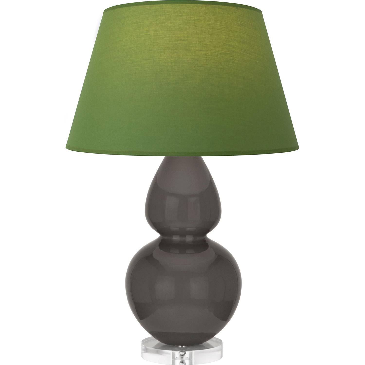 Shown in Ash finish and Tea Green and Taupe shade and Lucite accent