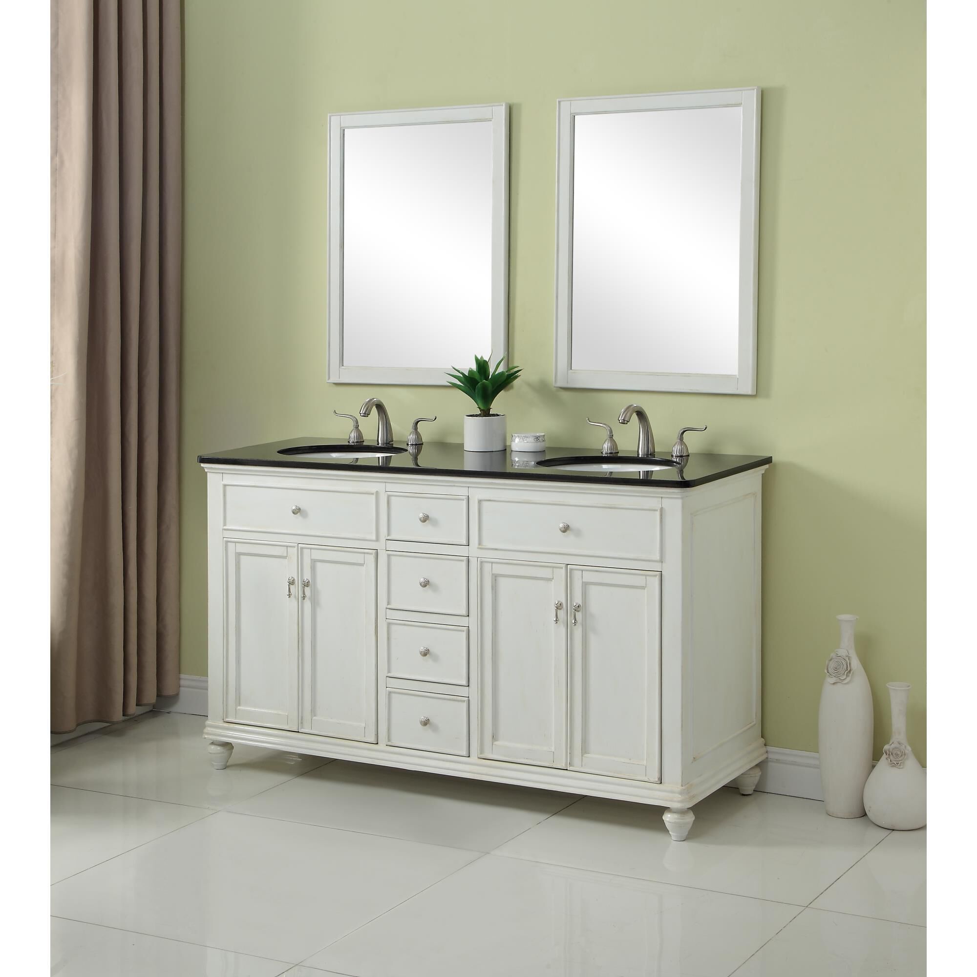 Shown in Antique White finish