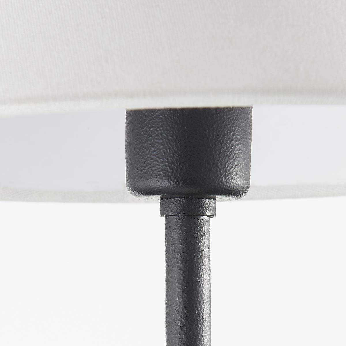 Shown in Forged Iron finish and Off White shade