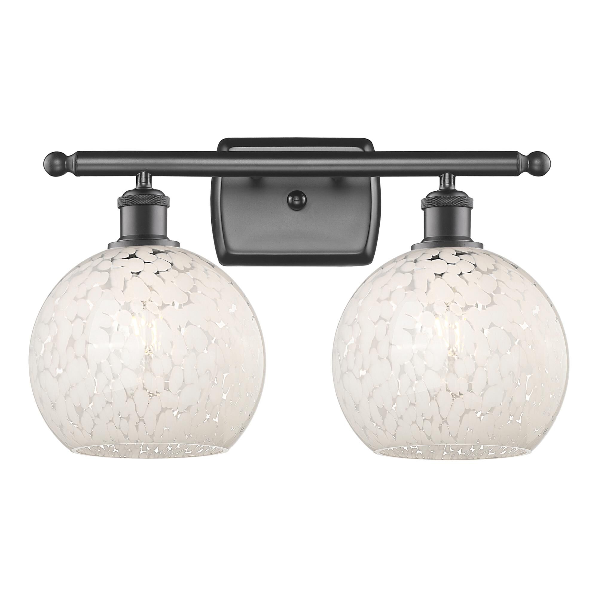 Bruno Marashlian White Mouchette 18 Inch Bath Vanity Light by Innovations Lighting