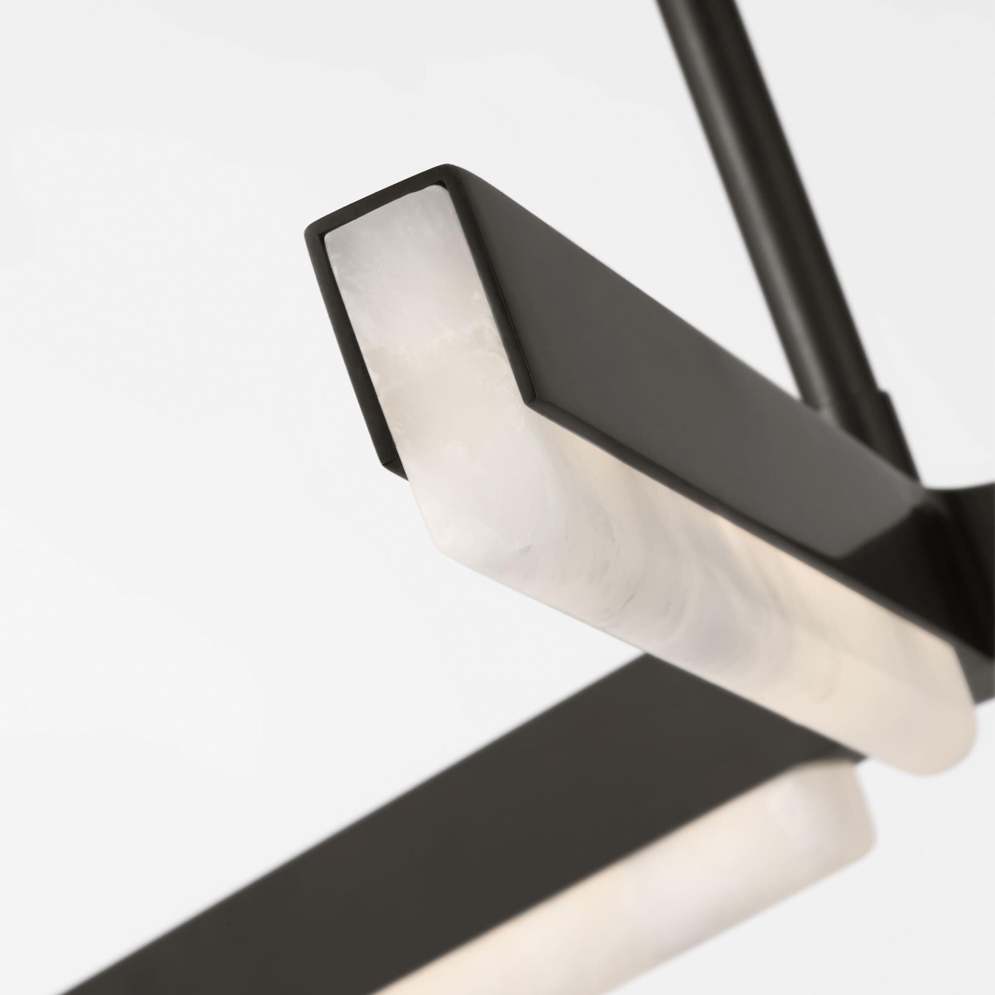 Shown in Bronze finish and Alabaster Diffuser glass