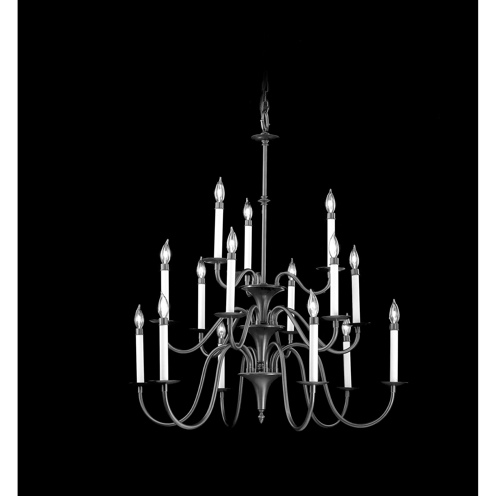 Jamestown 35 Inch 15 Light Chandelier by Framburg