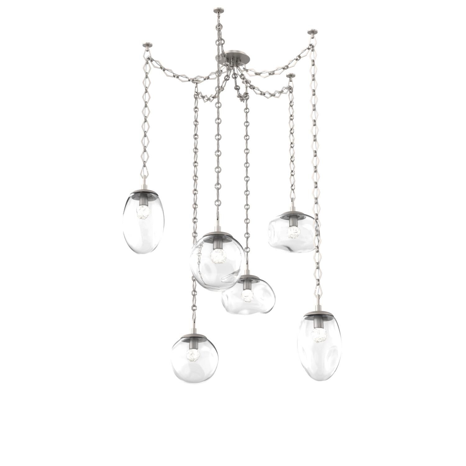 Levi Wilson Cosmos 17 Inch Multi Pendant Light by Hammerton Studio
