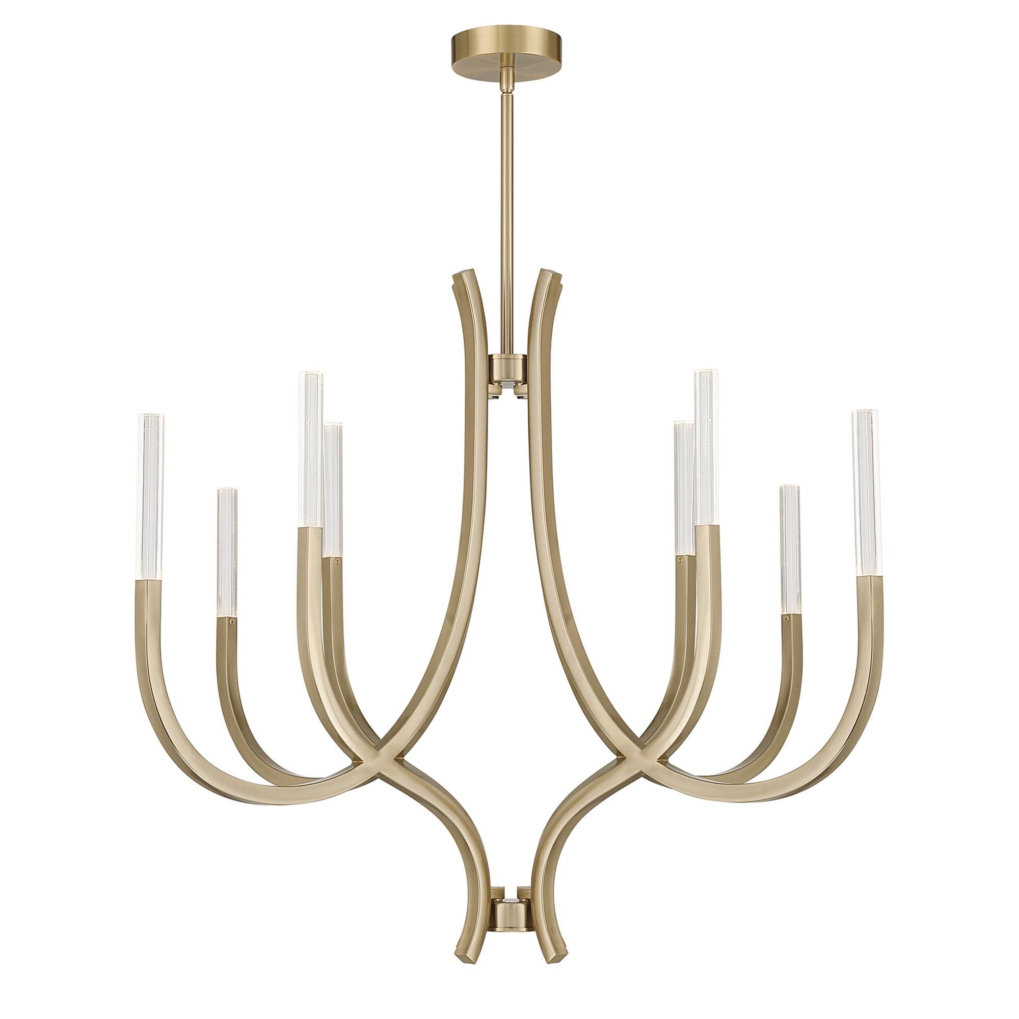 Shown in Noble Brass finish and Clear Rectangular glass