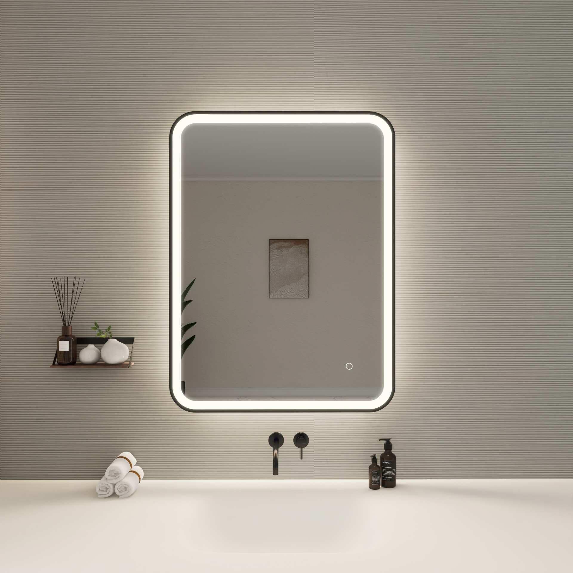 Harmoni 36 Inch Rectangular LED Lighted Mirror by Elegant Decor