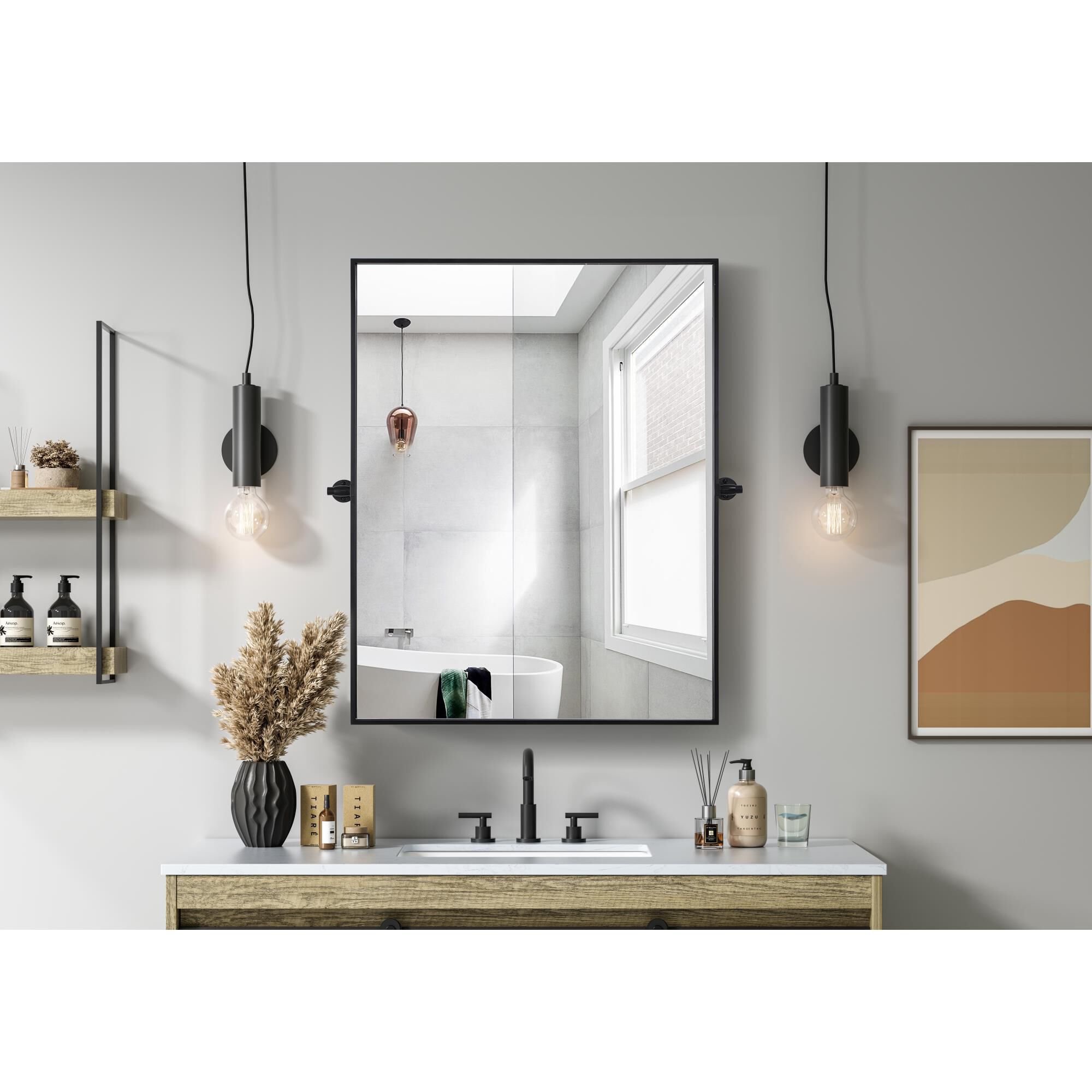 Amoura 30 Inch Deocrative Mirror by Elegant Dcor