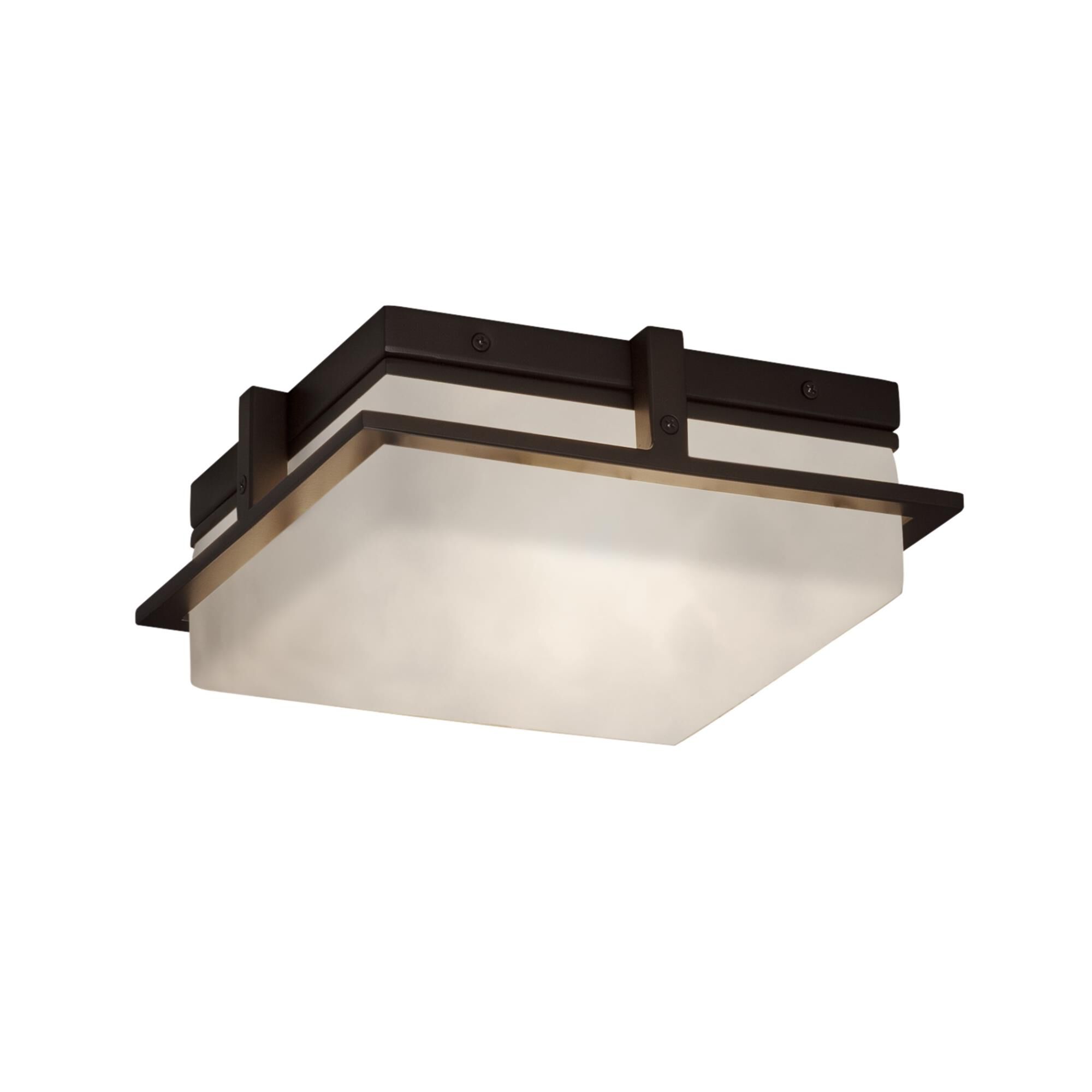 Justice Design Group Clouds 10 Inch LED Outdoor Flush Mount