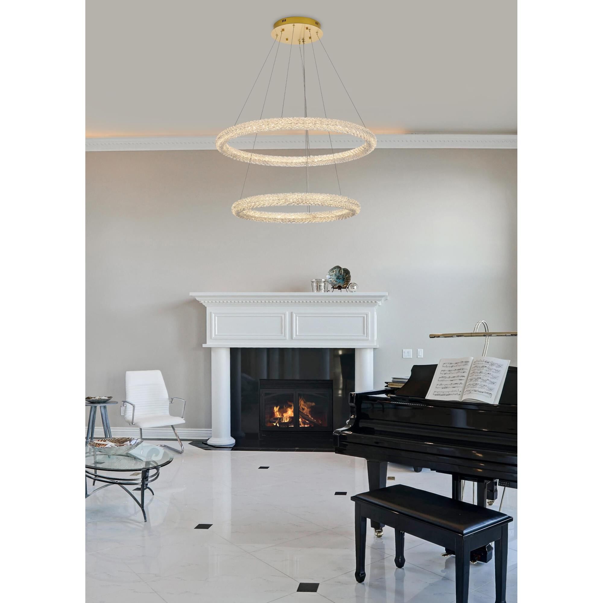 Bowen 36 Inch Chandelier by Elegant Lighting