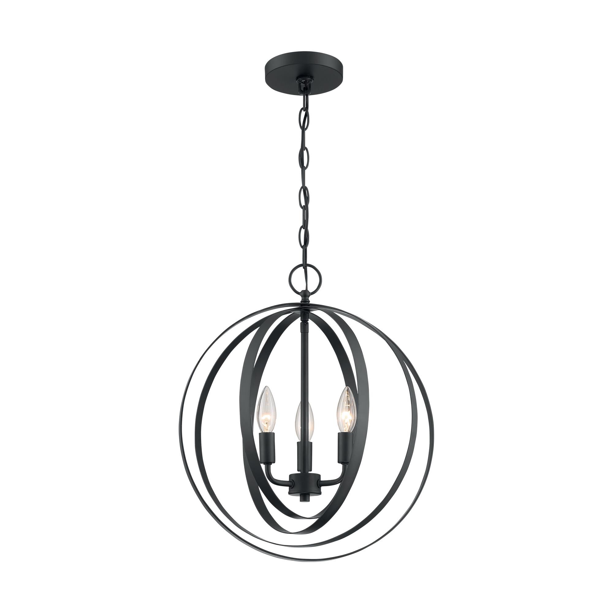 Pendleton 16 Inch 3 Light Mini Chandelier by Nuvo Lighting