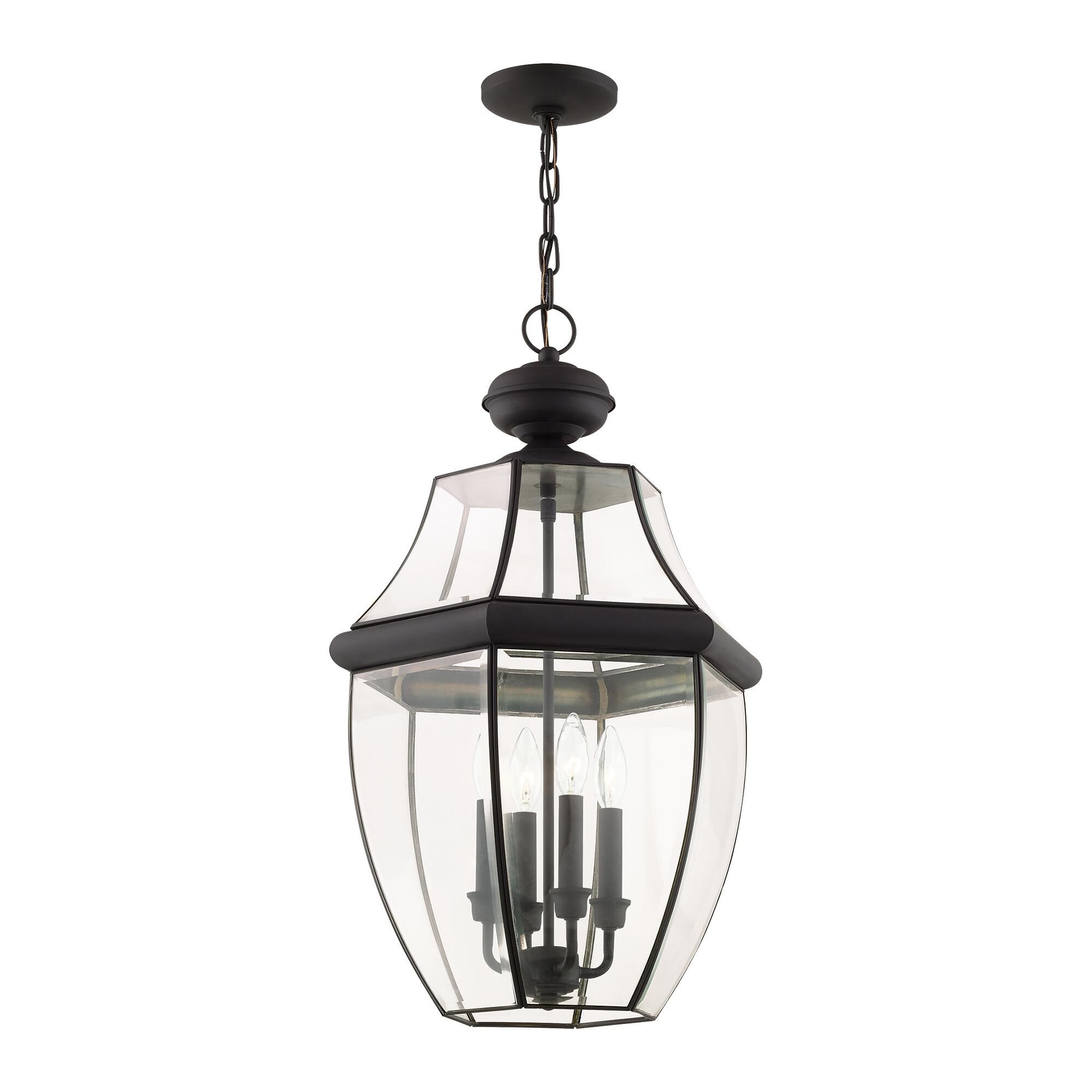 Monterey 25 Inch Tall 4 Light Outdoor Hanging Lantern by Livex Lighting