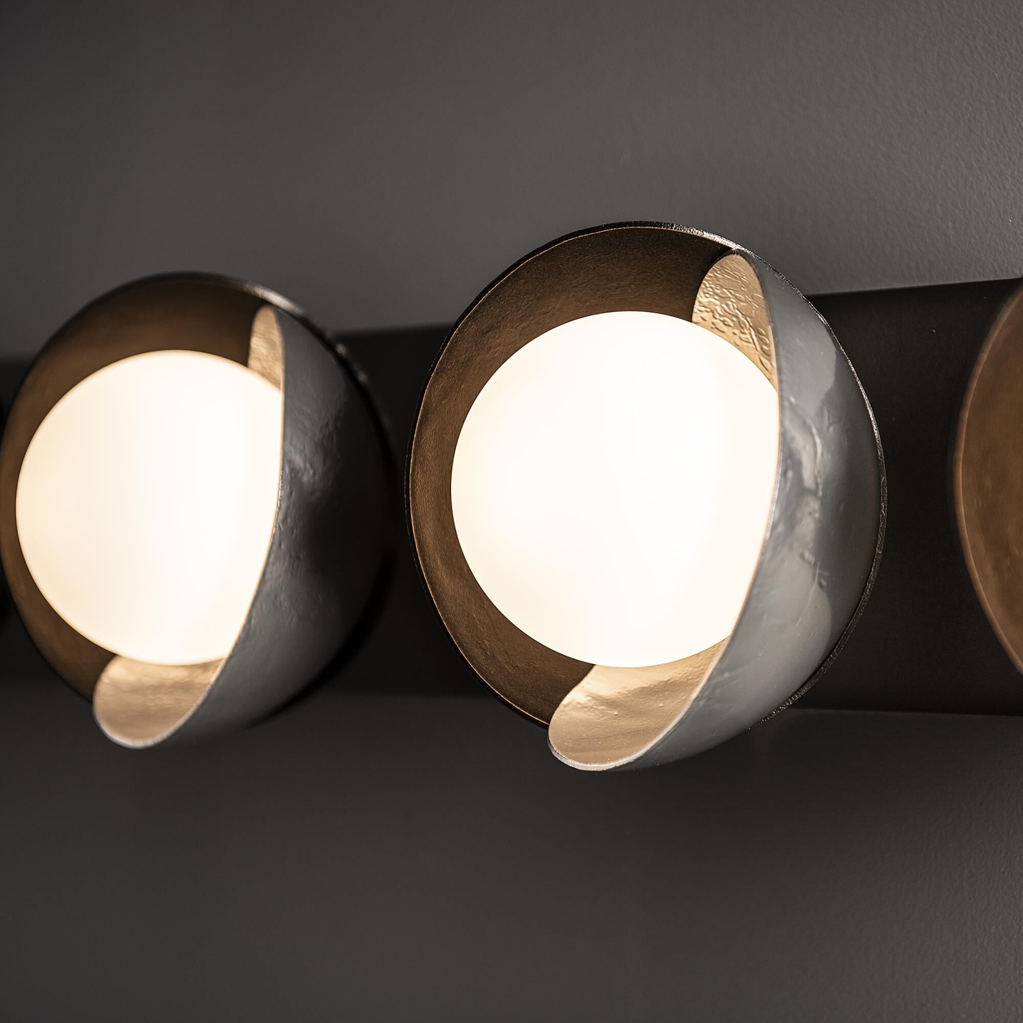 Shown in Oil Rubbed Bronze finish and Opal glass and Sterling (85) accent