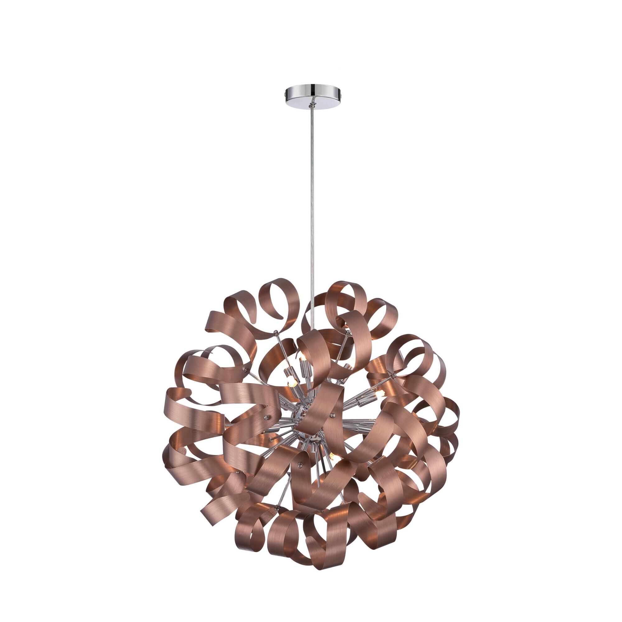 Platinum Collection Ribbons 23 Inch Large Pendant by Quoizel