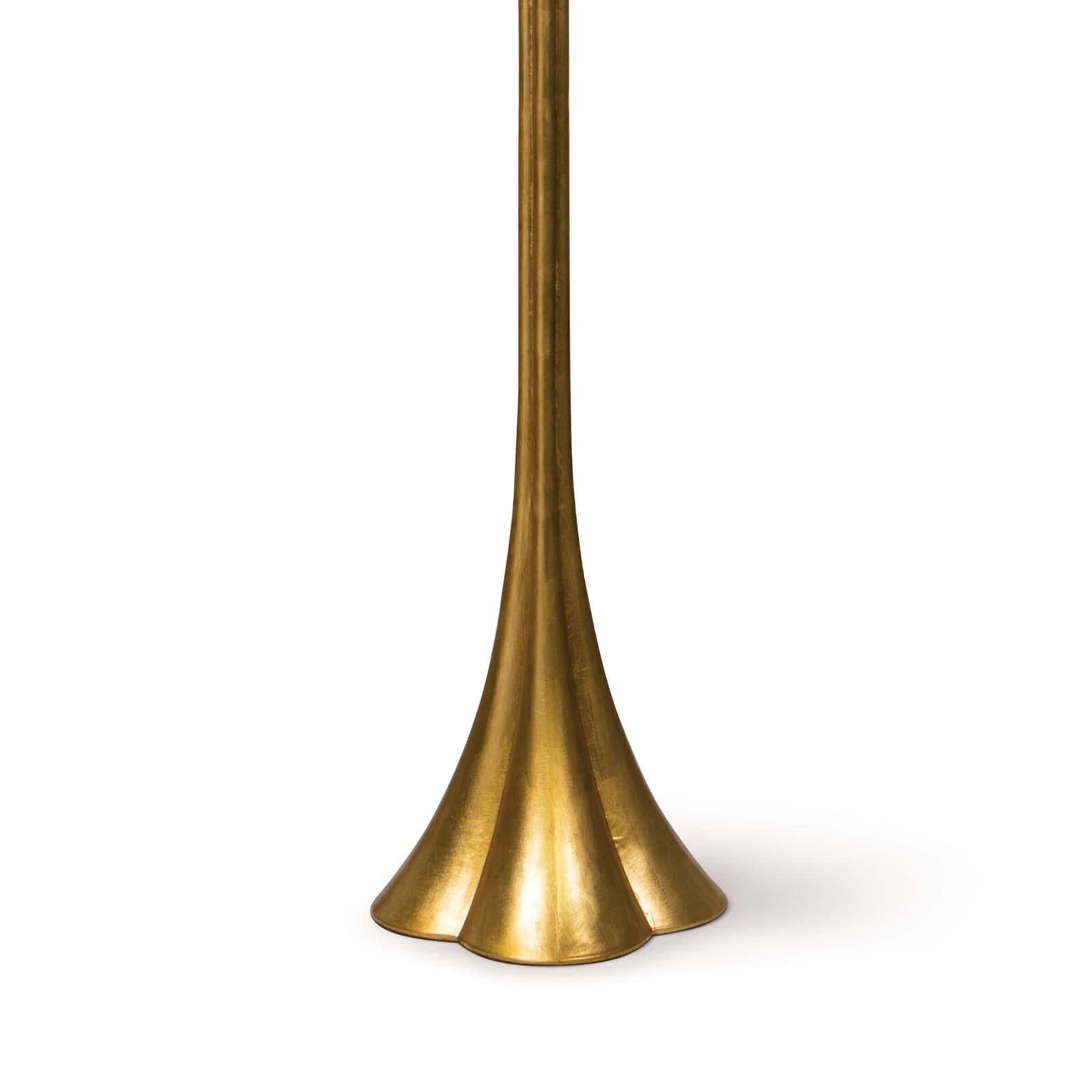 Shown in Gold Leaf finish and Linen shade