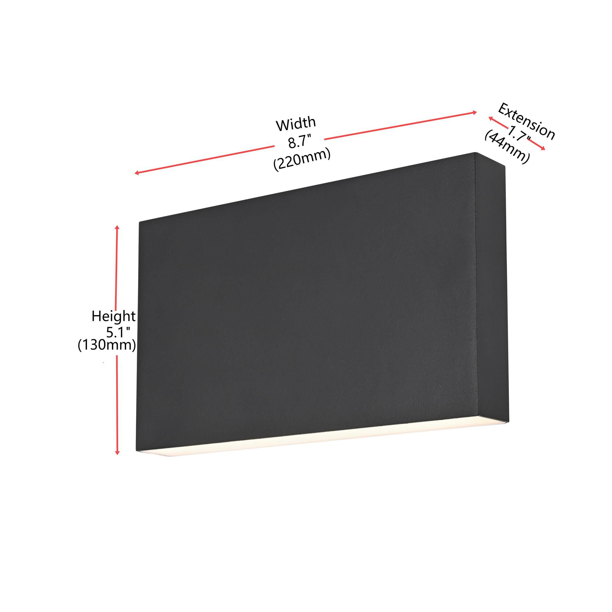 Colter 9 Inch Outdoor Wall Light by Elegant Lighting