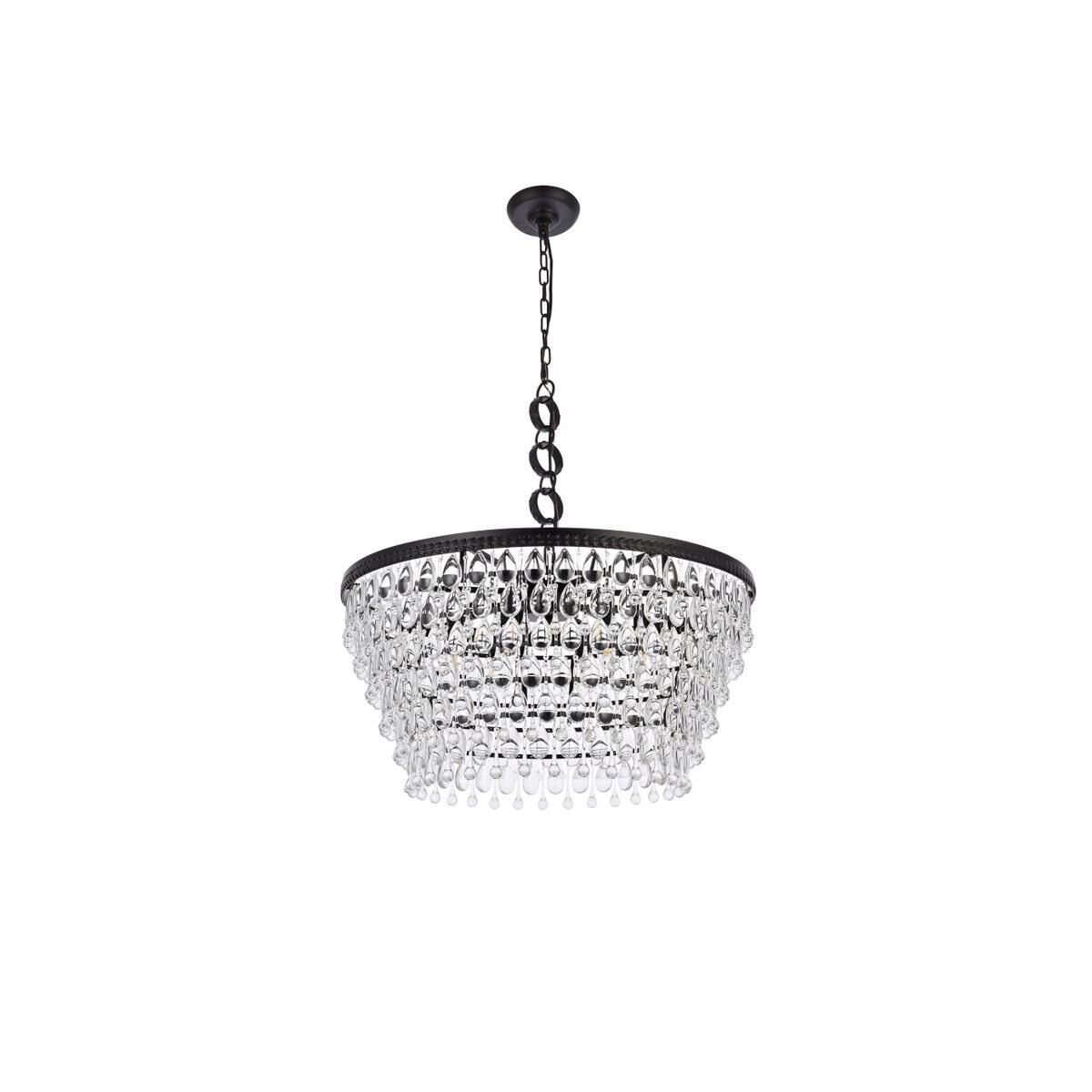 Nordic 28 Inch 6 Light Chandelier by Elegant Lighting