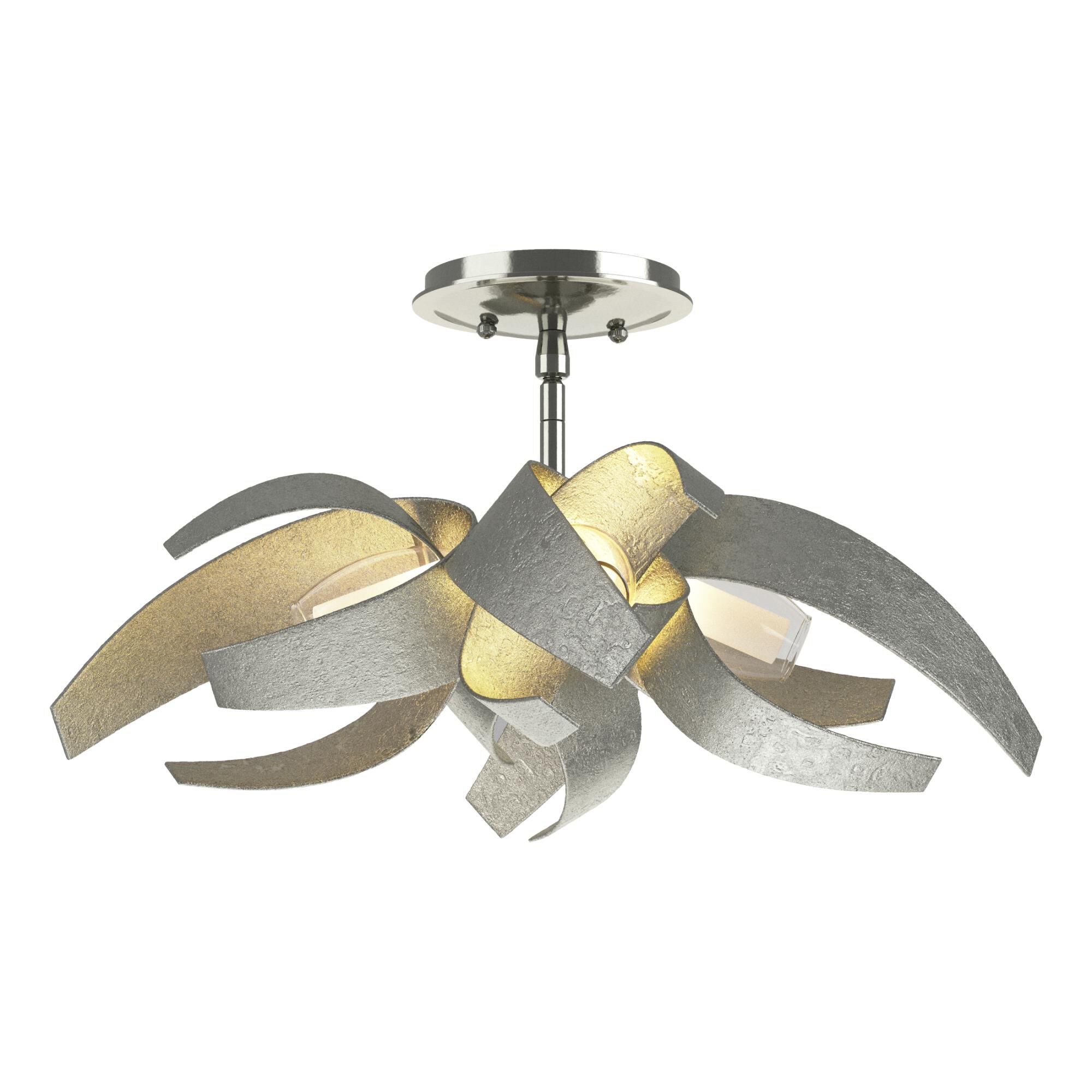 Corona 19 Inch 4 Light Semi Flush Mount by Hubbardton Forge