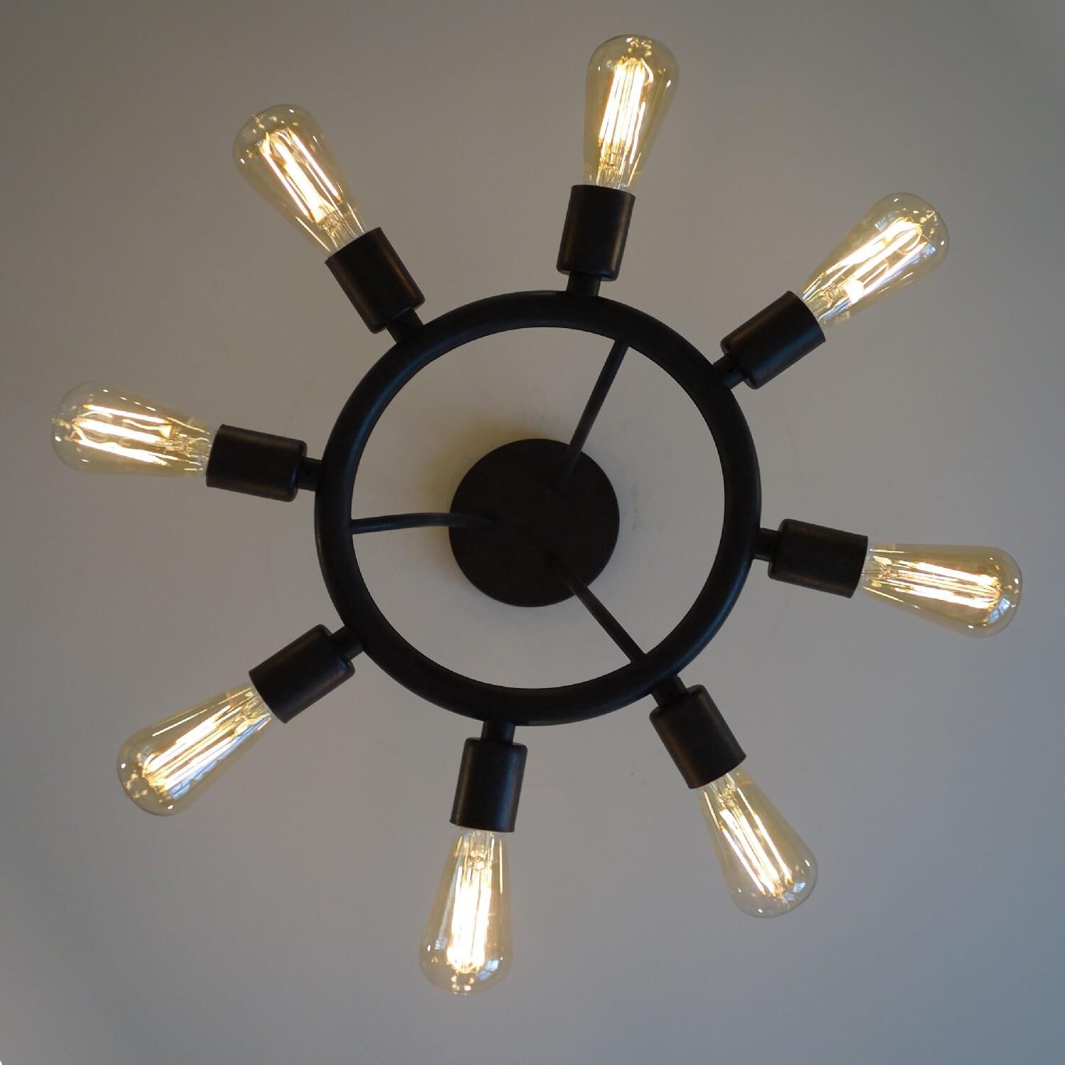 Dakota 15 Inch 8 Light Semi Flush Mount by Crystorama