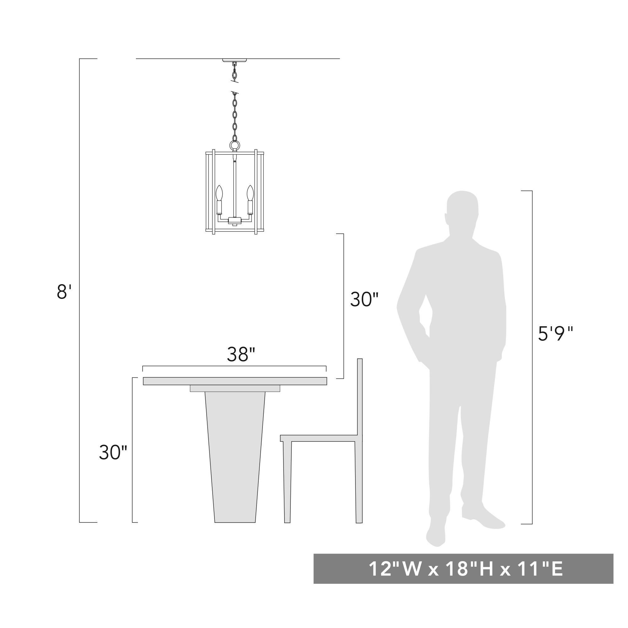Tribeca 18 Inch Tall 4 Light Outdoor Wall Light by Golden Lighting