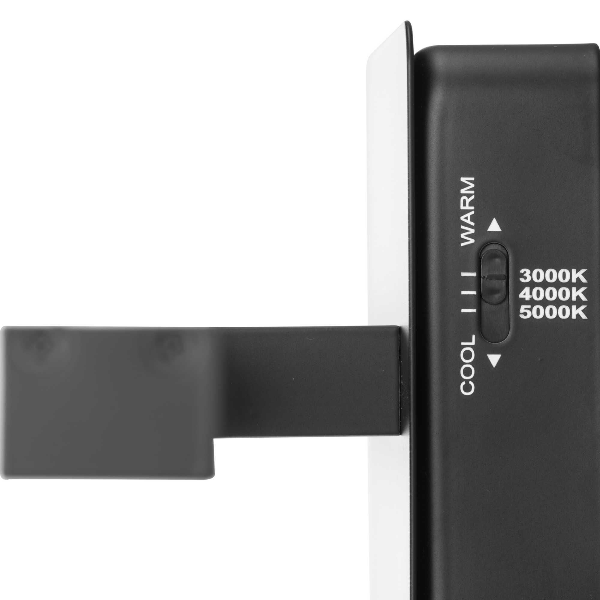 Shown in Matte Black finish and White glass