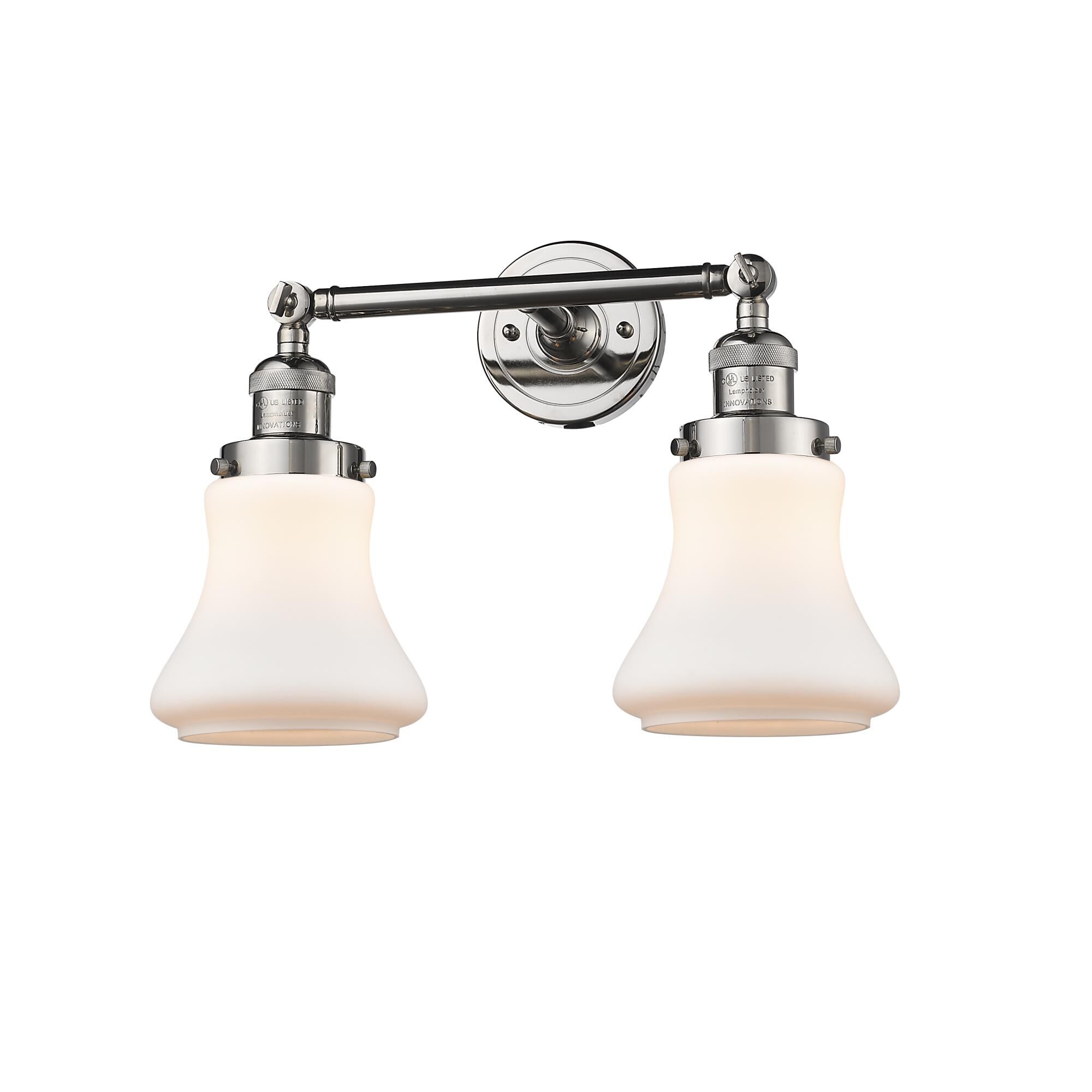 Shown in Polished Nickel finish and Frosted glass