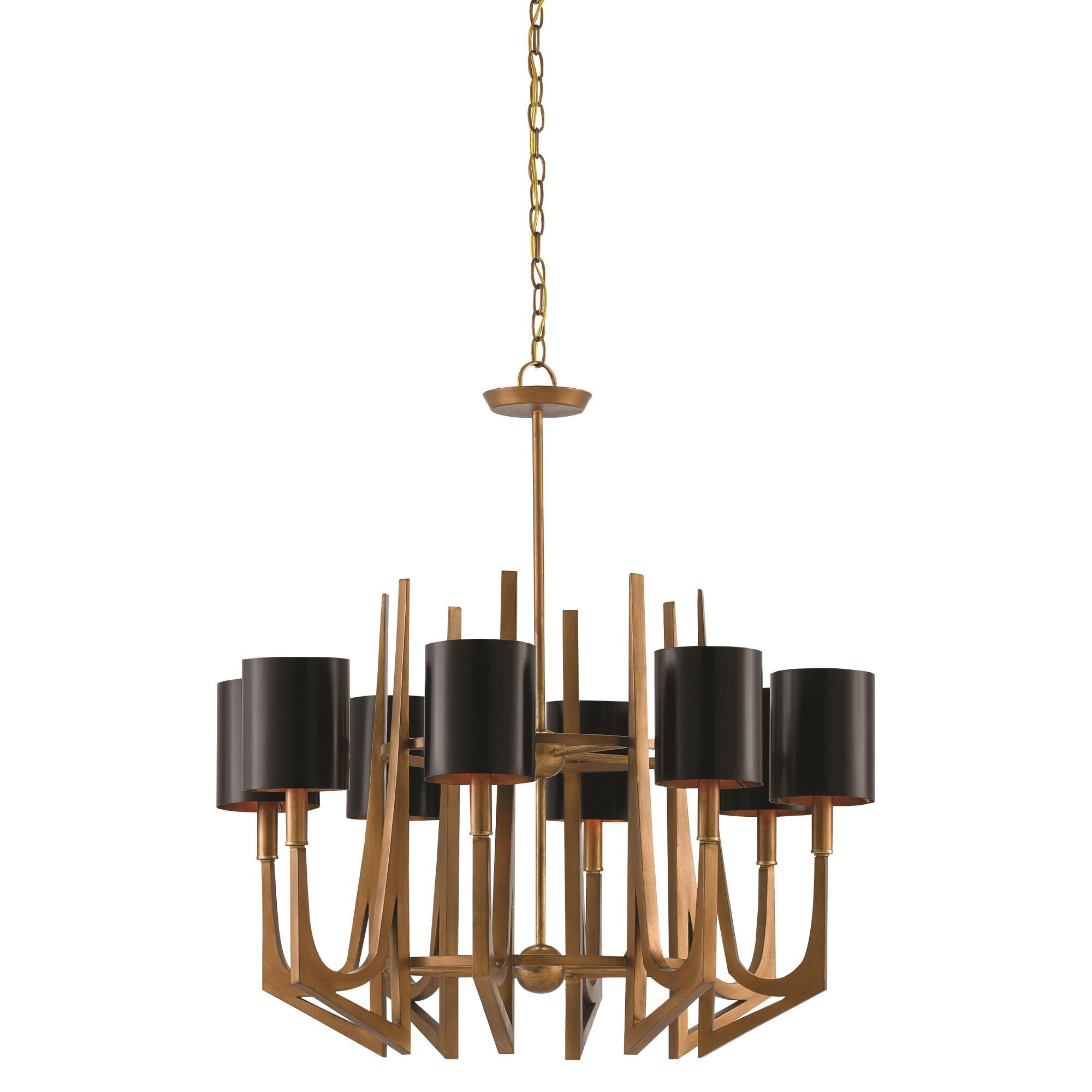 Umberto 32 Inch 8 Light Chandelier by Currey and Company