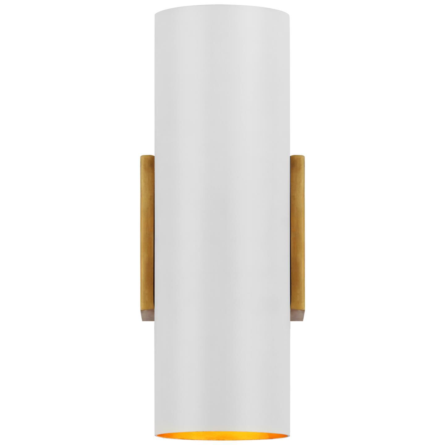 Shown in Hand-Rubbed Antique Brass and Plaster White finish