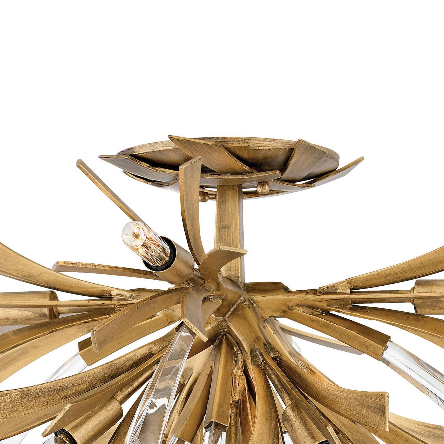 Vida 24 Inch 9 Light Semi Flush Mount by Fredrick Ramond