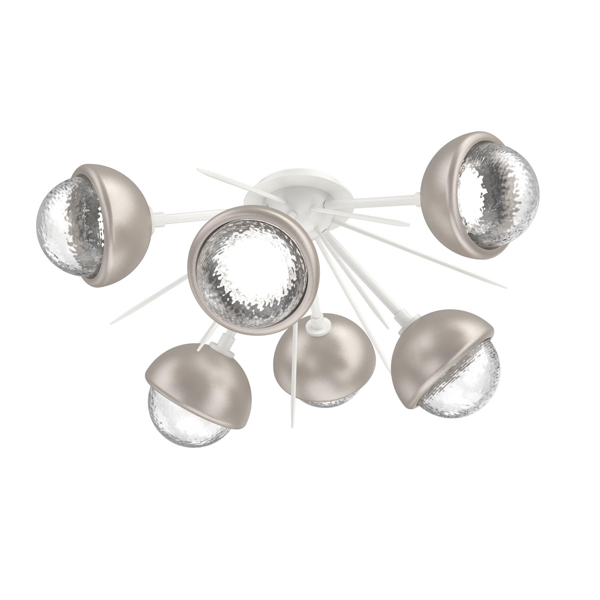 Levi Wilson Cabochon 28 Inch Semi Flush Mount by Hammerton Studio