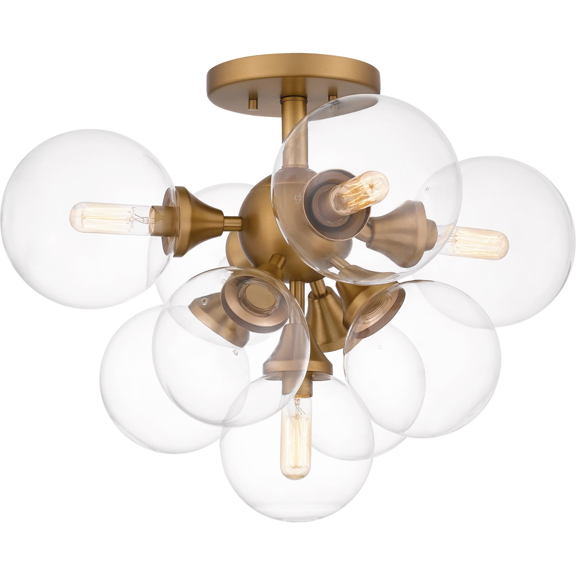 Glinda 20 Inch 5 Light Semi Flush Mount by Quoizel