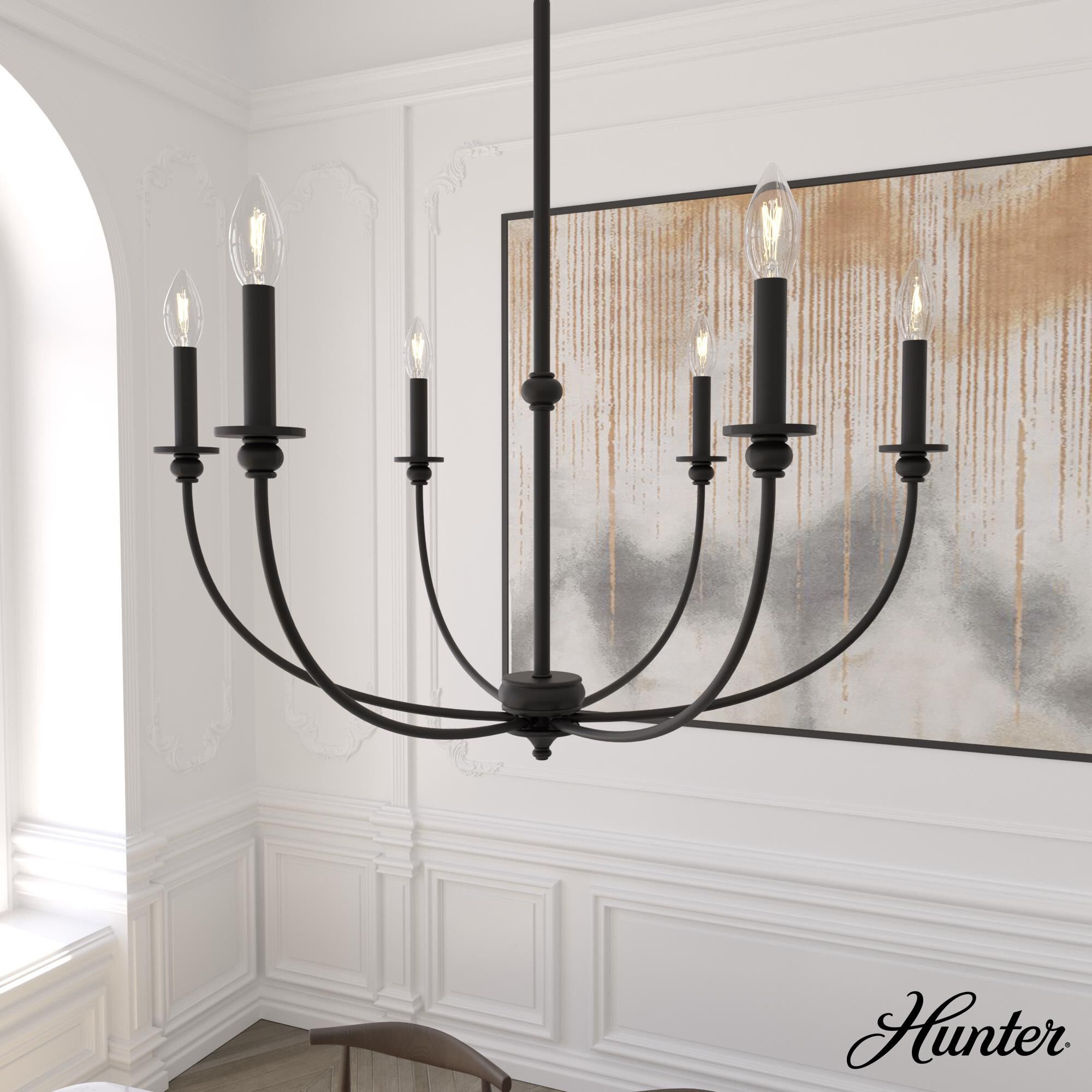 Southcrest 26 Inch 4 Light Chandelier by Hunter Fan