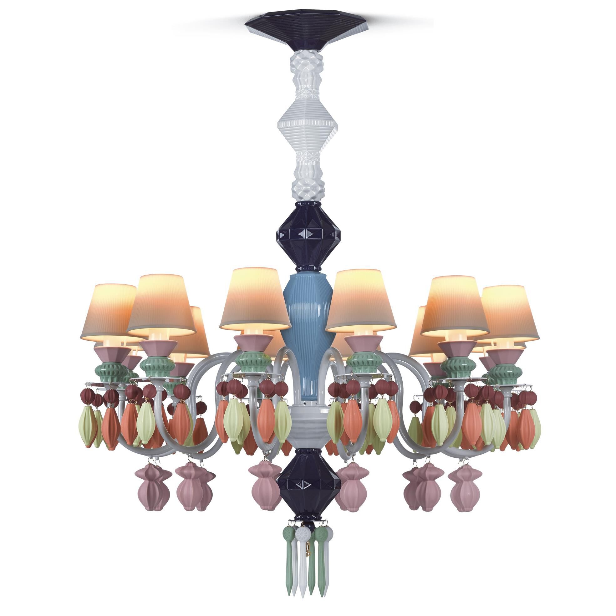 Belle De Nuit 30 Inch 12 Light LED Chandelier by Lladro