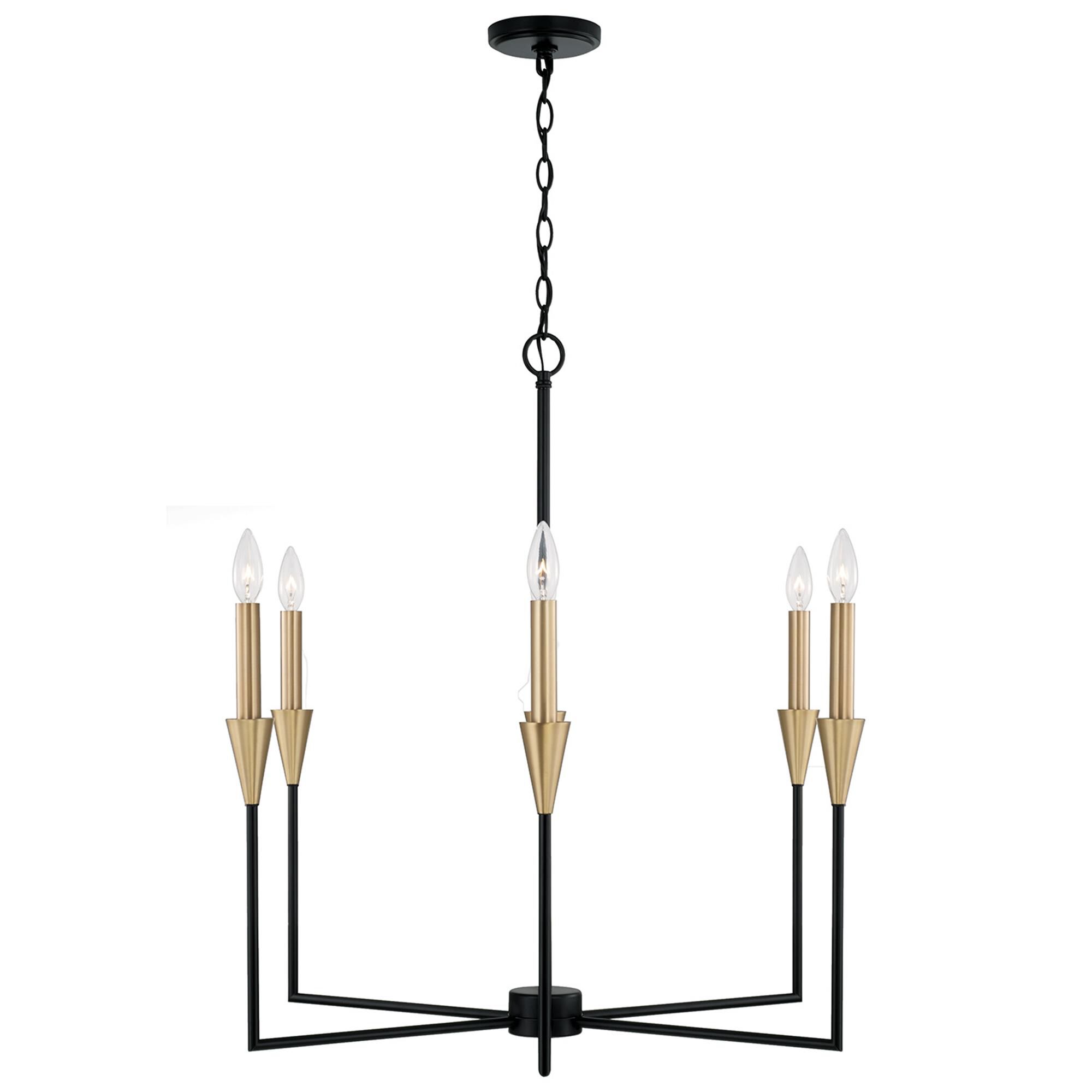 Shown in Aged Brass And Black finish