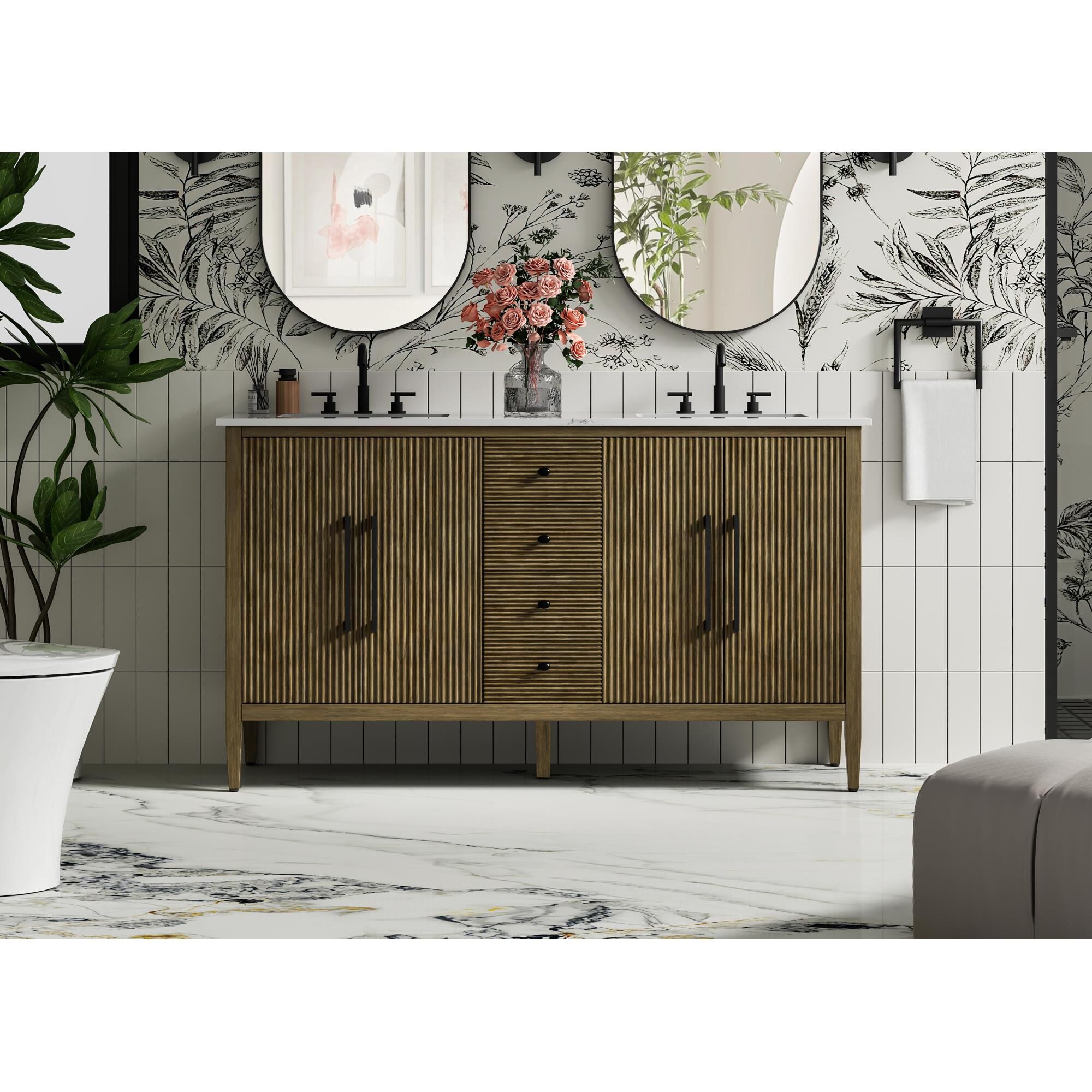 Blakely 60 Inch Bath Vanity by Elegant Dcor