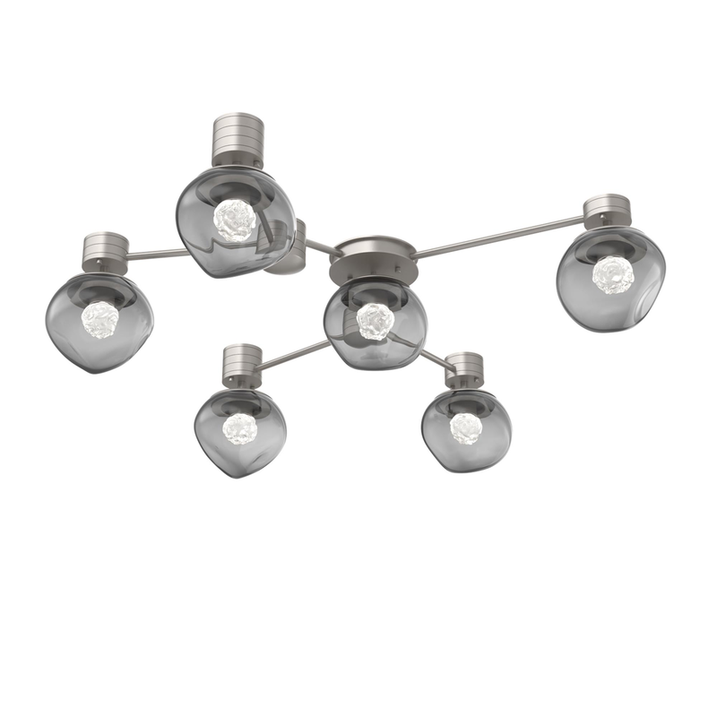 Levi Wilson Luna 37 Inch Semi Flush Mount by Hammerton Studio