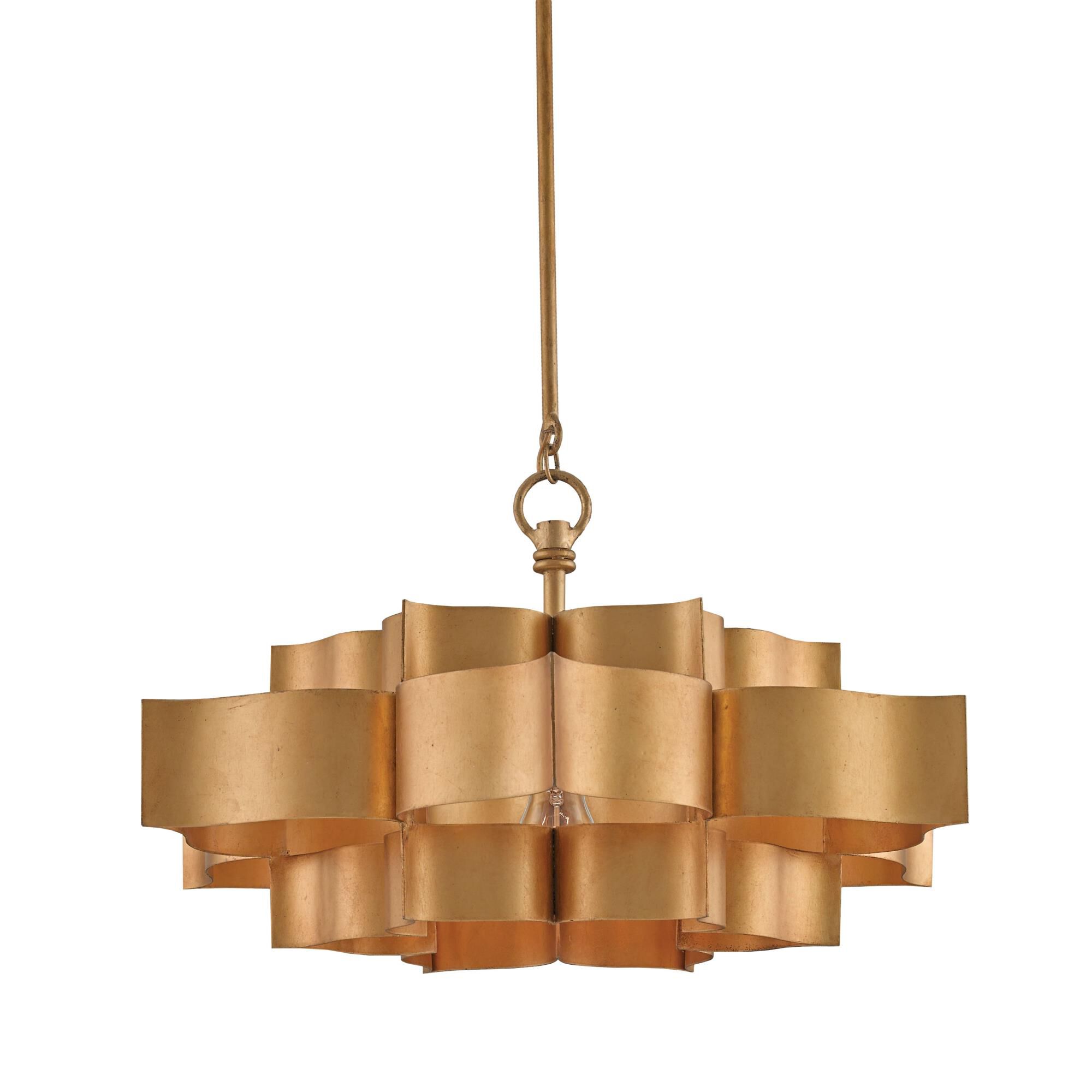 Grand Lotus 20 Inch Large Pendant by Currey and Company