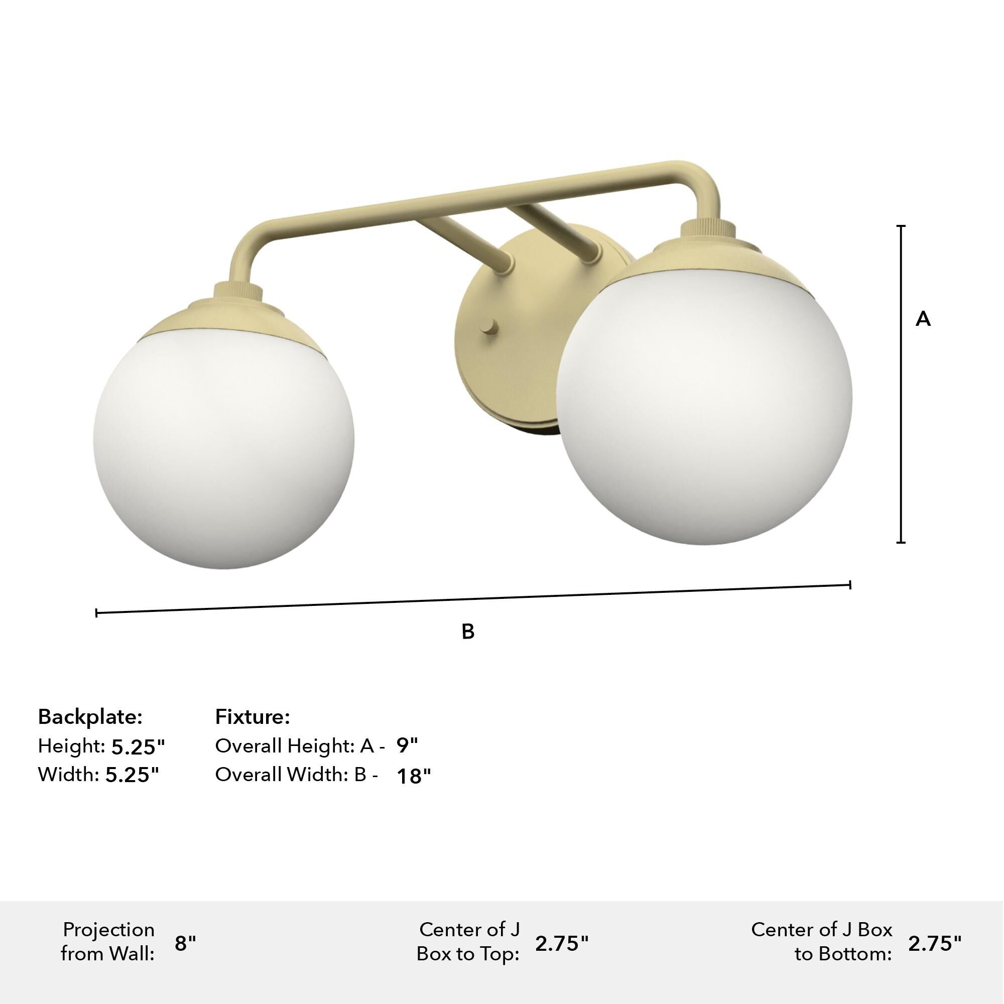 Shown in Painted Modern Brass finish and Cased White glass